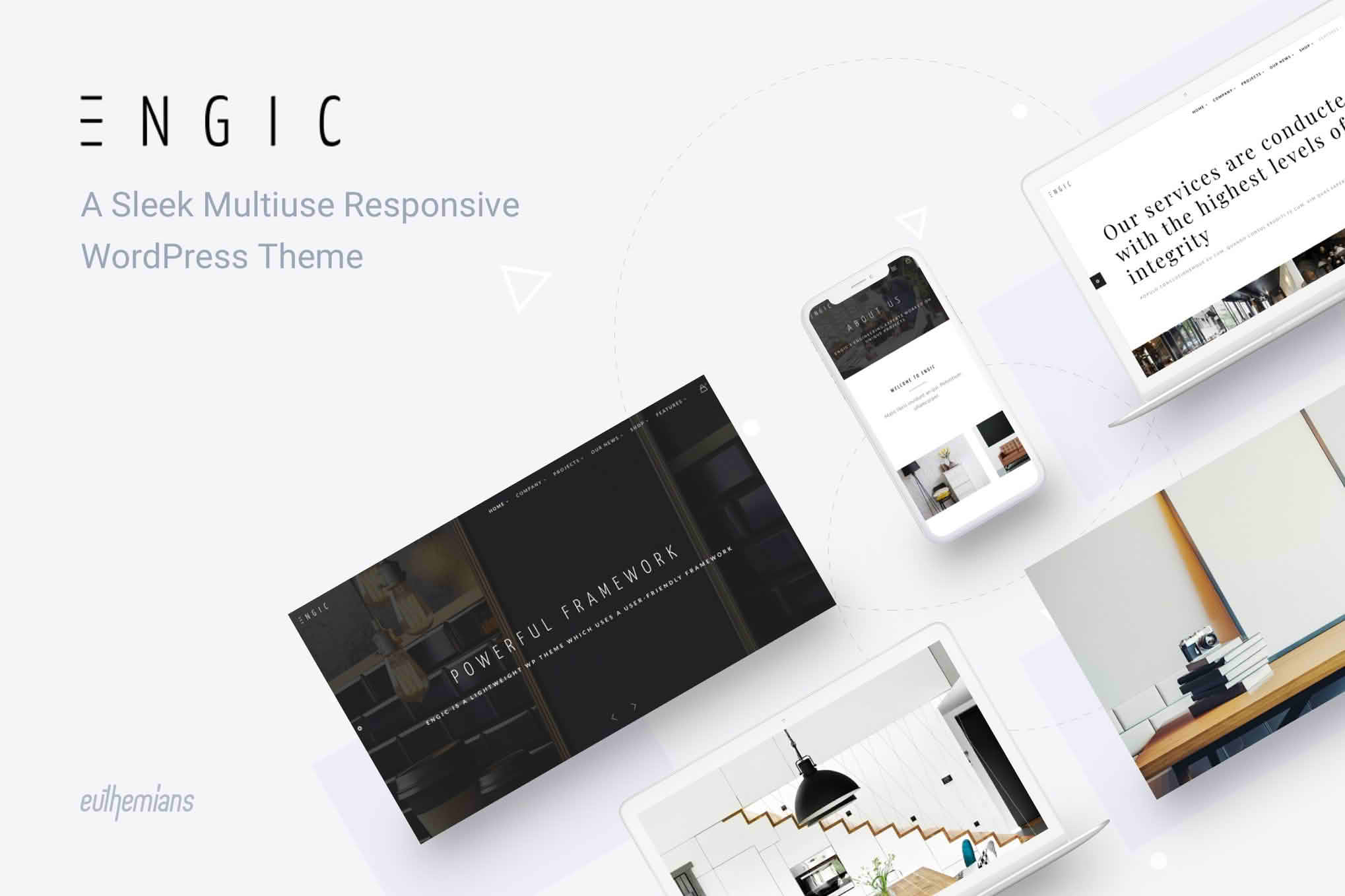 Download Engic - A Sleek Multiuse Responsive WordPress Theme GPL WordPress Plugin