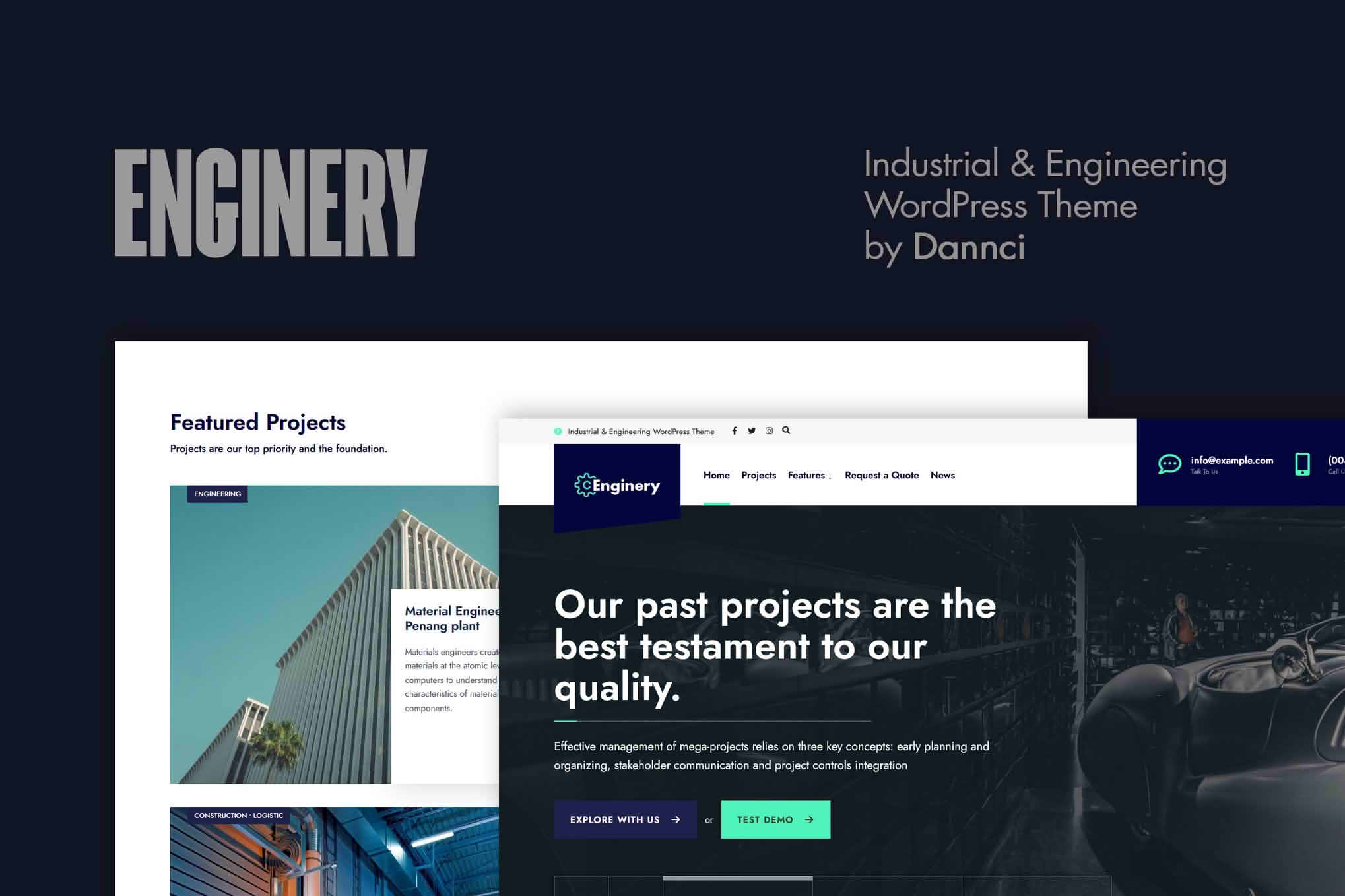 Download Enginery - Industrial & Engineering WP theme GPL WordPress Plugin