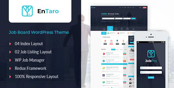 Download Entaro - Job Portal WordPress Theme GPL WordPress Plugin