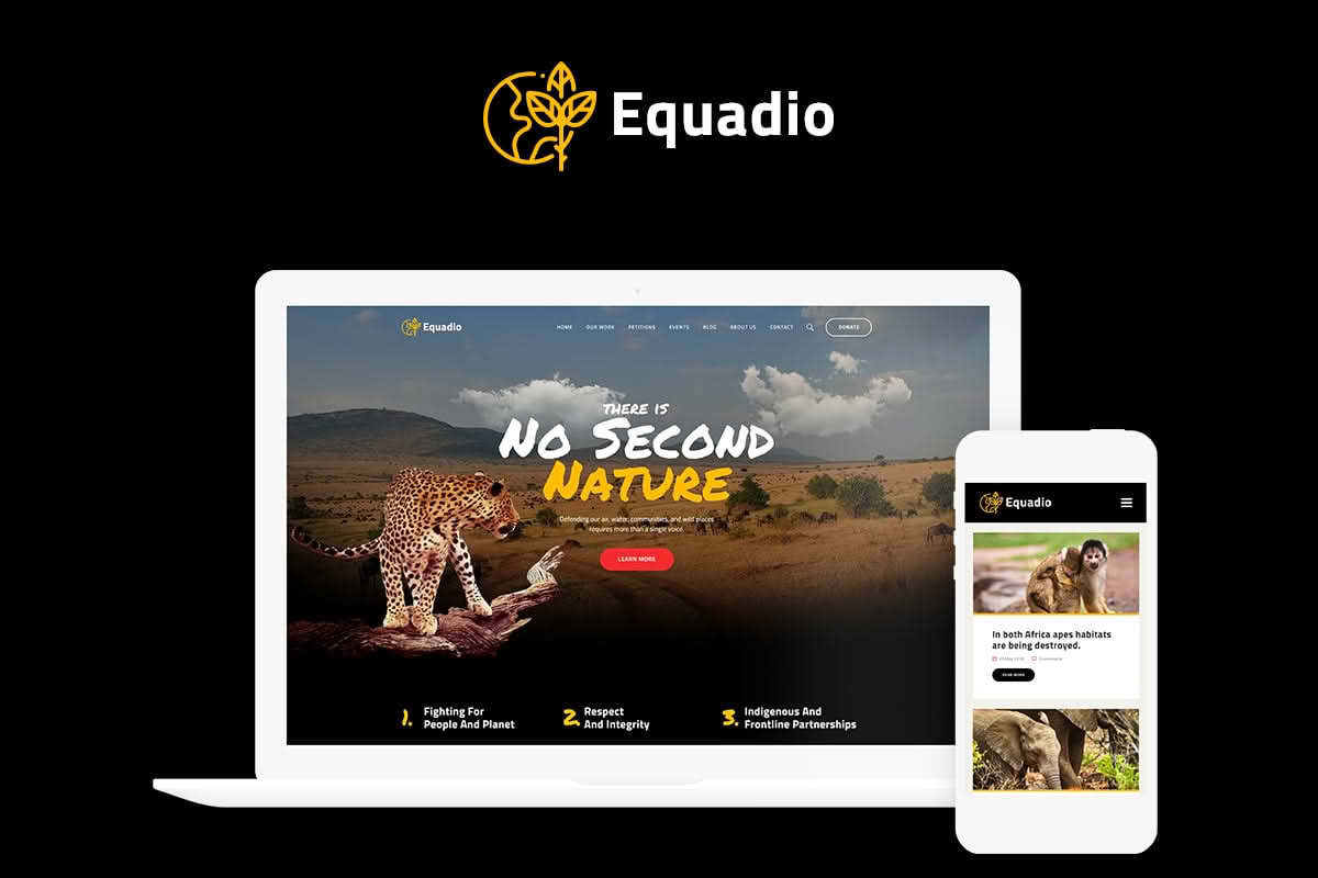 Download Equadio - Non-Profit and Environmental WordPress Theme GPL WordPress Plugin