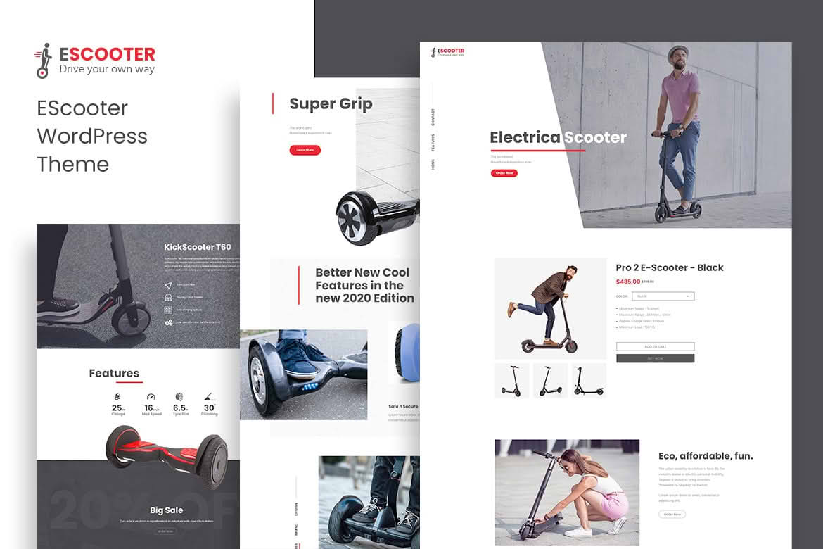 Download EScoot - Single Product WordPress GPL WordPress Plugin