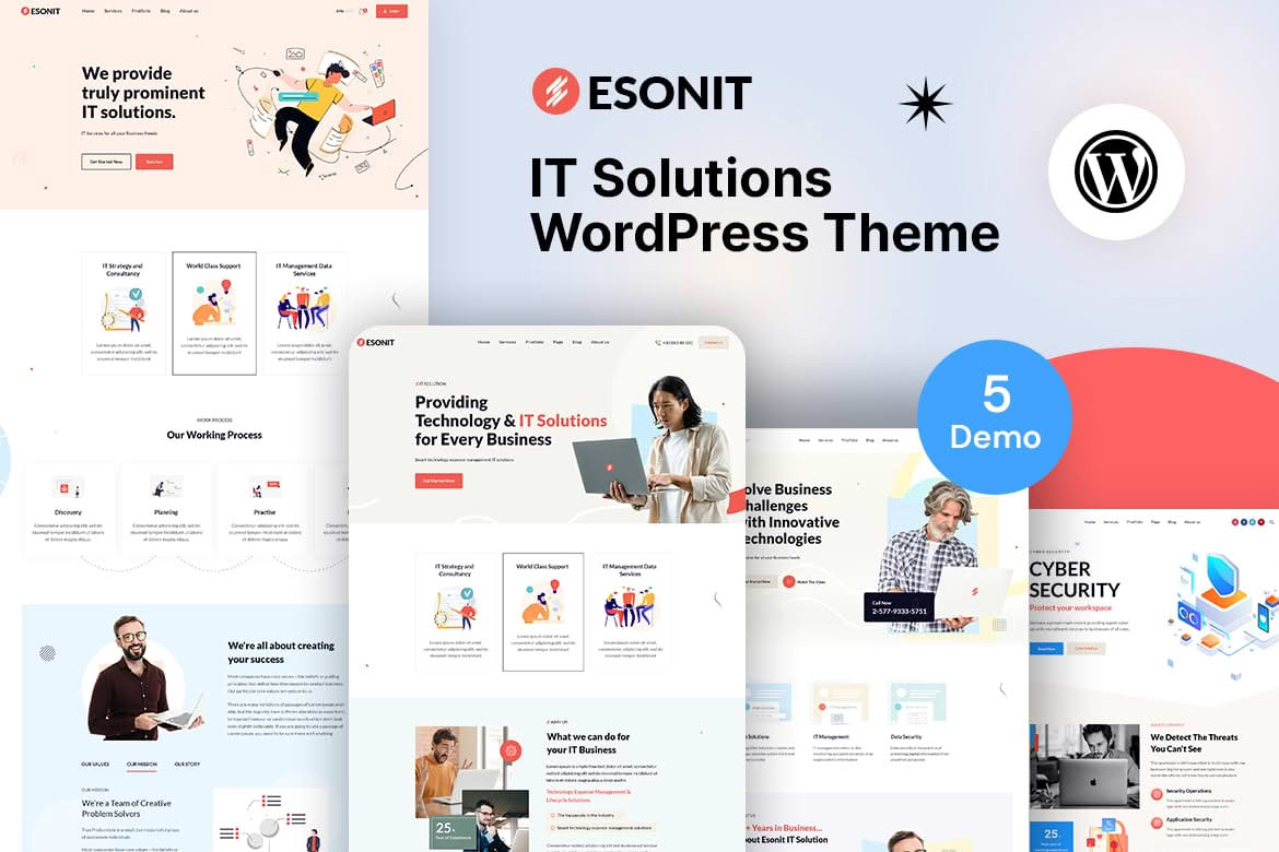 Download Esonit - IT solutions WordPress Theme GPL WordPress Plugin