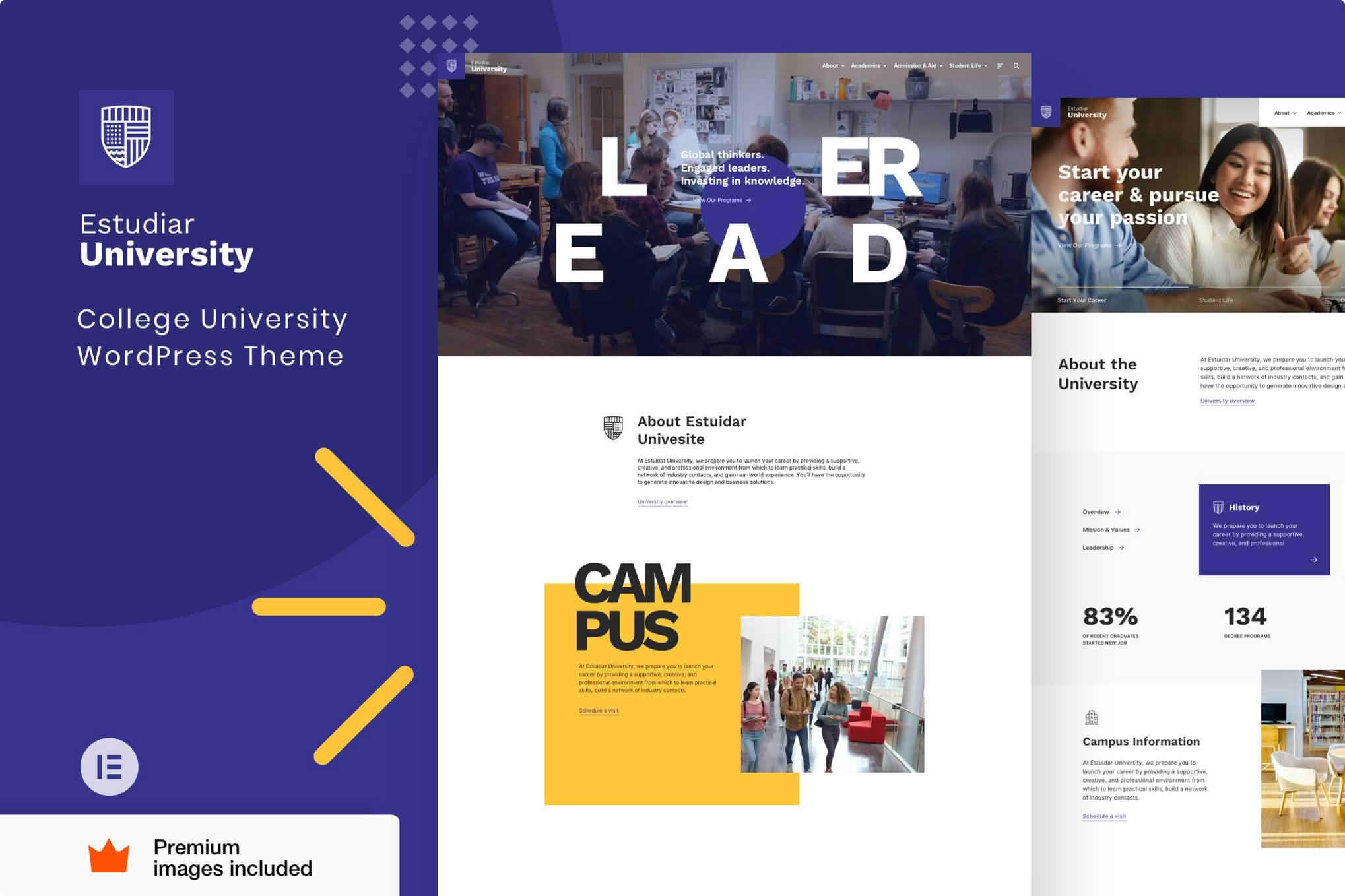Download Estudiar - College University WordPress Theme GPL WordPress Plugin