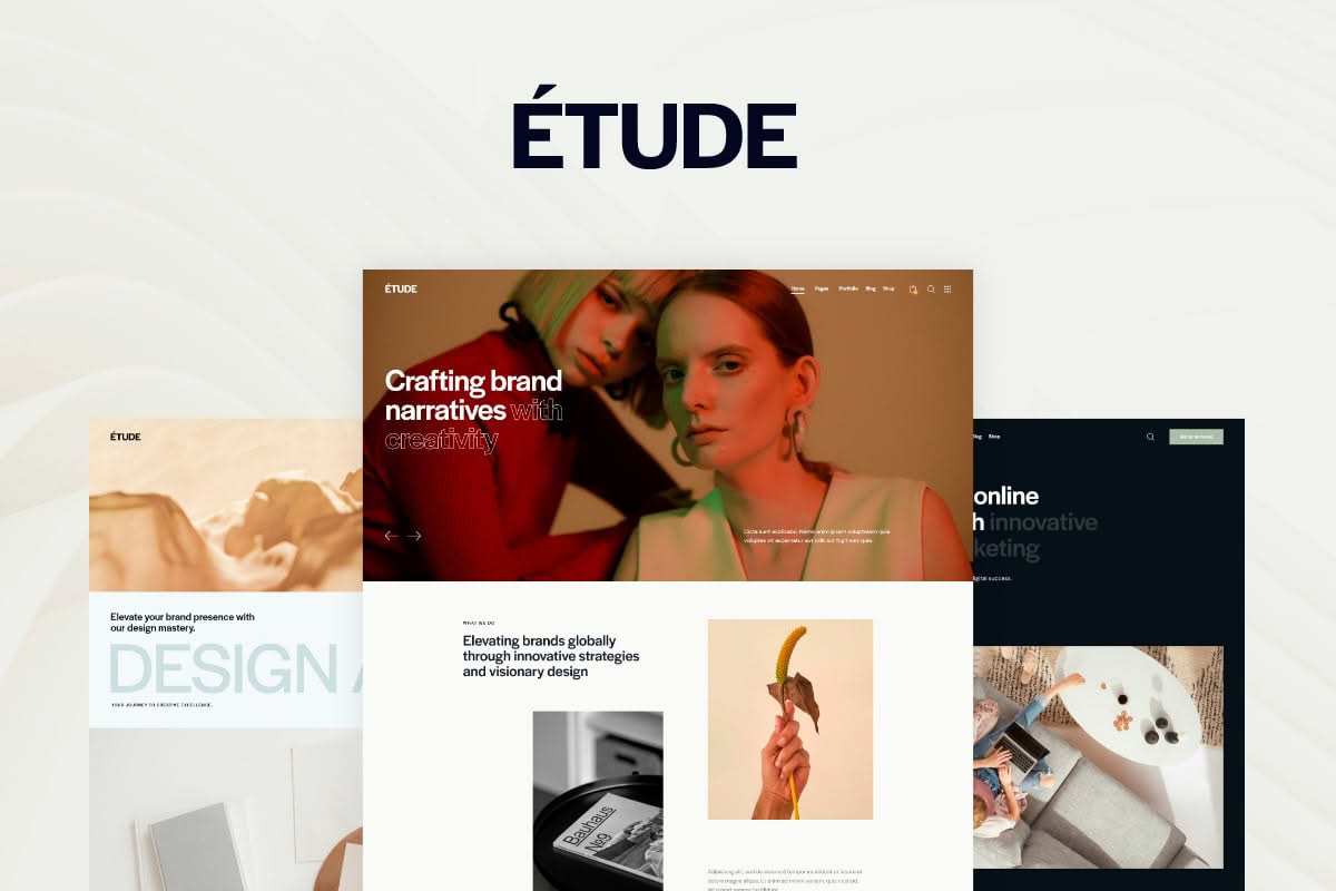 Download Etude — Creative Agency & Portfolio WordPress Theme GPL WordPress Plugin