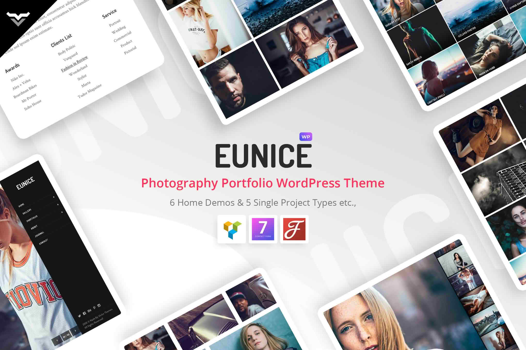 Download Eunice - Photography Portfolio WordPress Theme GPL WordPress Plugin
