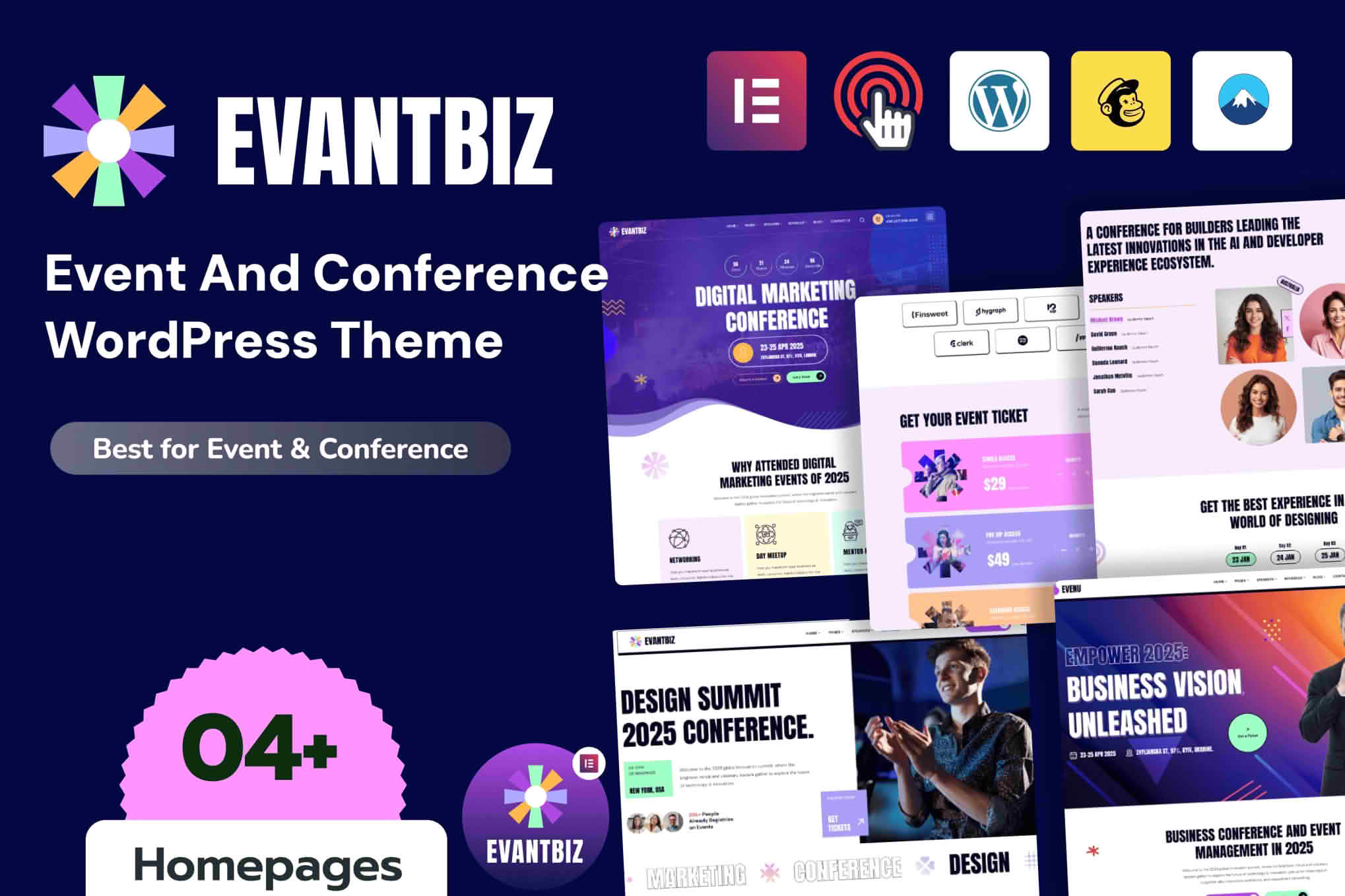 Evantbiz - Conference & Events WordPress Theme