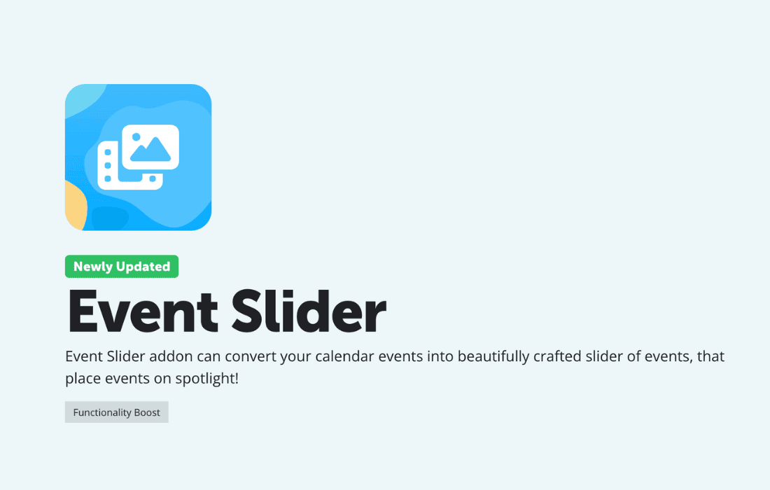 Download EventOn Slider Add-on