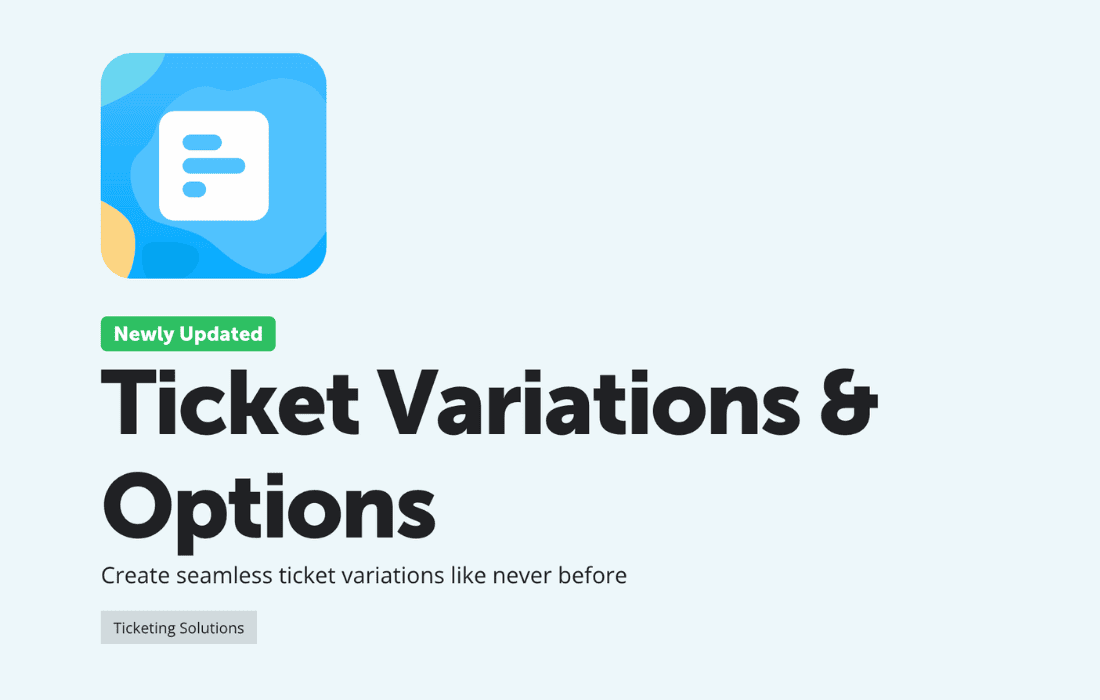 Download EventOn Ticket Variations & Options