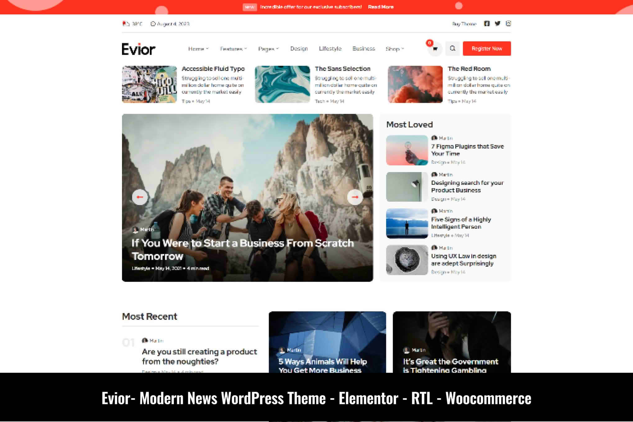 Download Evior - Modern Magazine WordPress Theme GPL WordPress Plugin