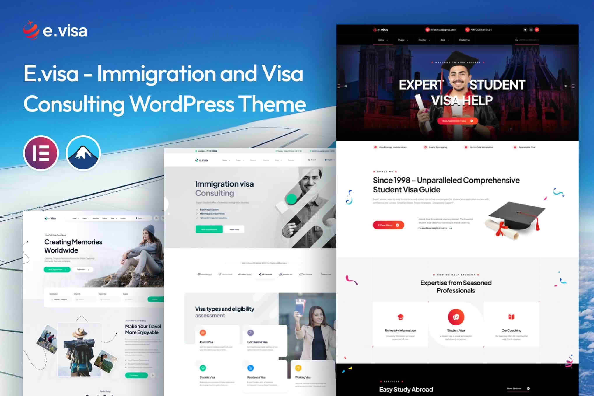 Download Evisa - Immigration and Visa Consulting WordPress Theme GPL WordPress Plugin