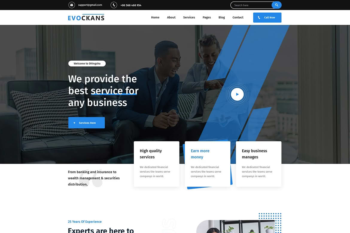 Download Evockans - Responsive Multi-Purpose WordPress Theme GPL WordPress Plugin