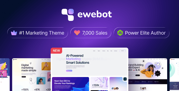 Download Ewebot - Marketing SEO Digital Agency GPL WordPress Plugin