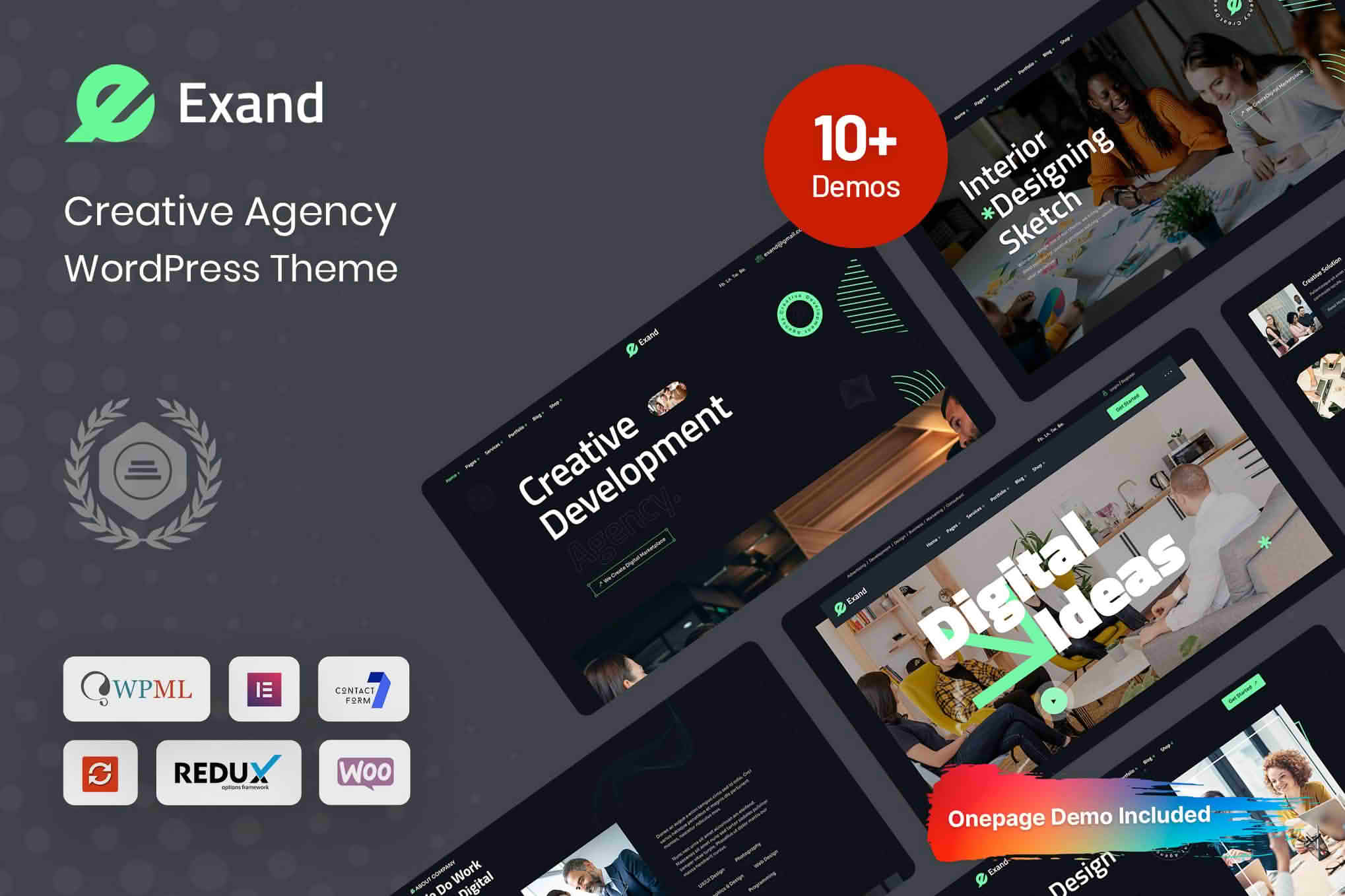 Download Exand - Creative Agency WordPress Theme GPL WordPress Plugin