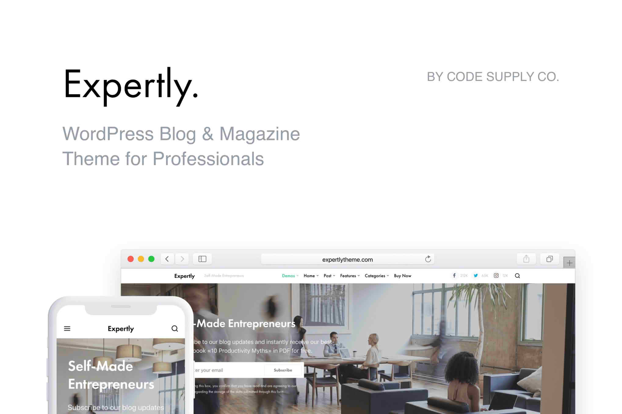 Download Expertly - WordPress Blog & Magazine Theme for Professionals GPL WordPress Plugin