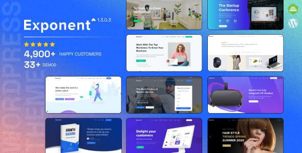 Download Exponent - Modern Multi-Purpose Business GPL WordPress Plugin