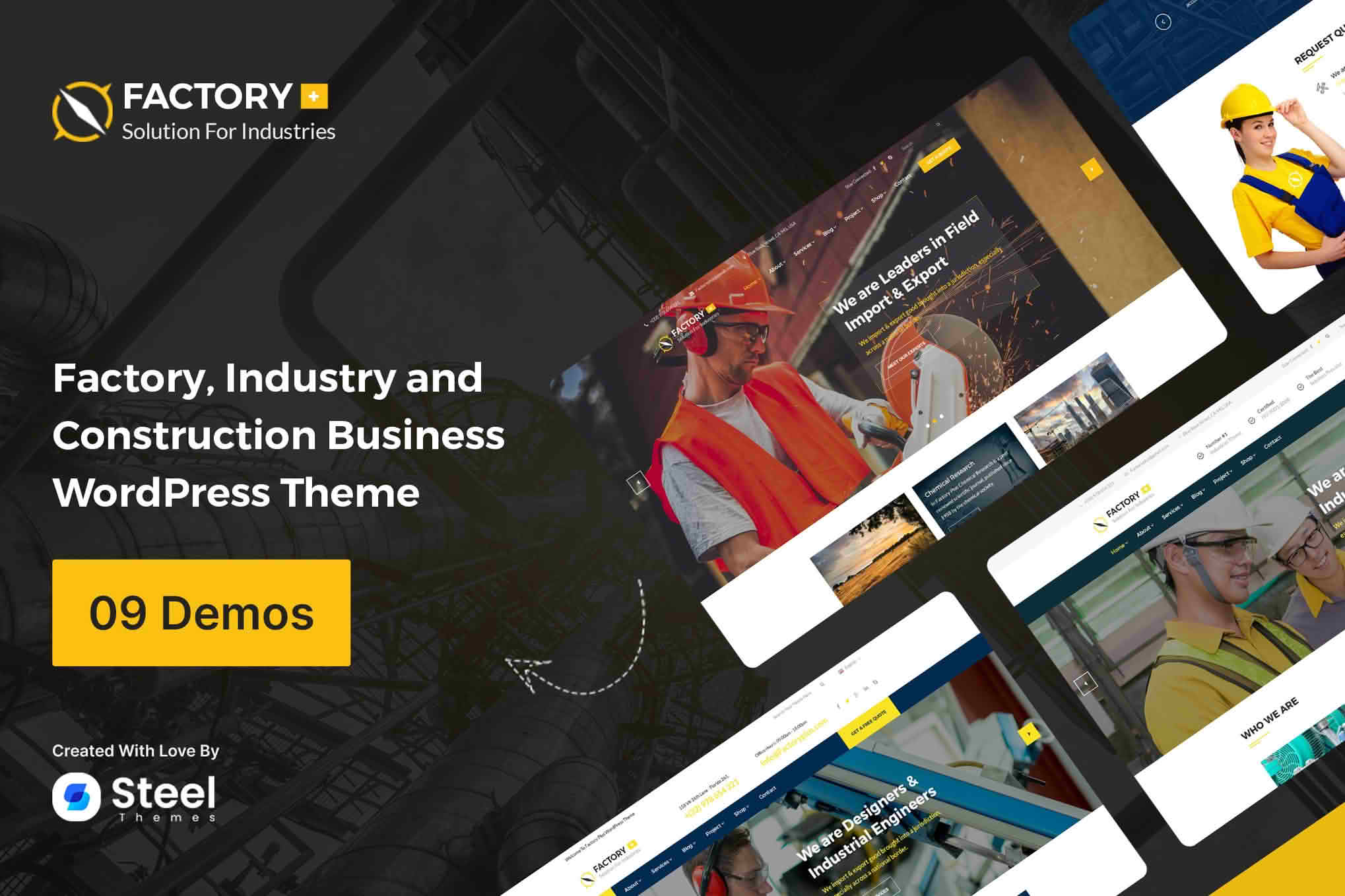 Download Factory Plus - Industry and Construction WordPress Theme GPL WordPress Plugin