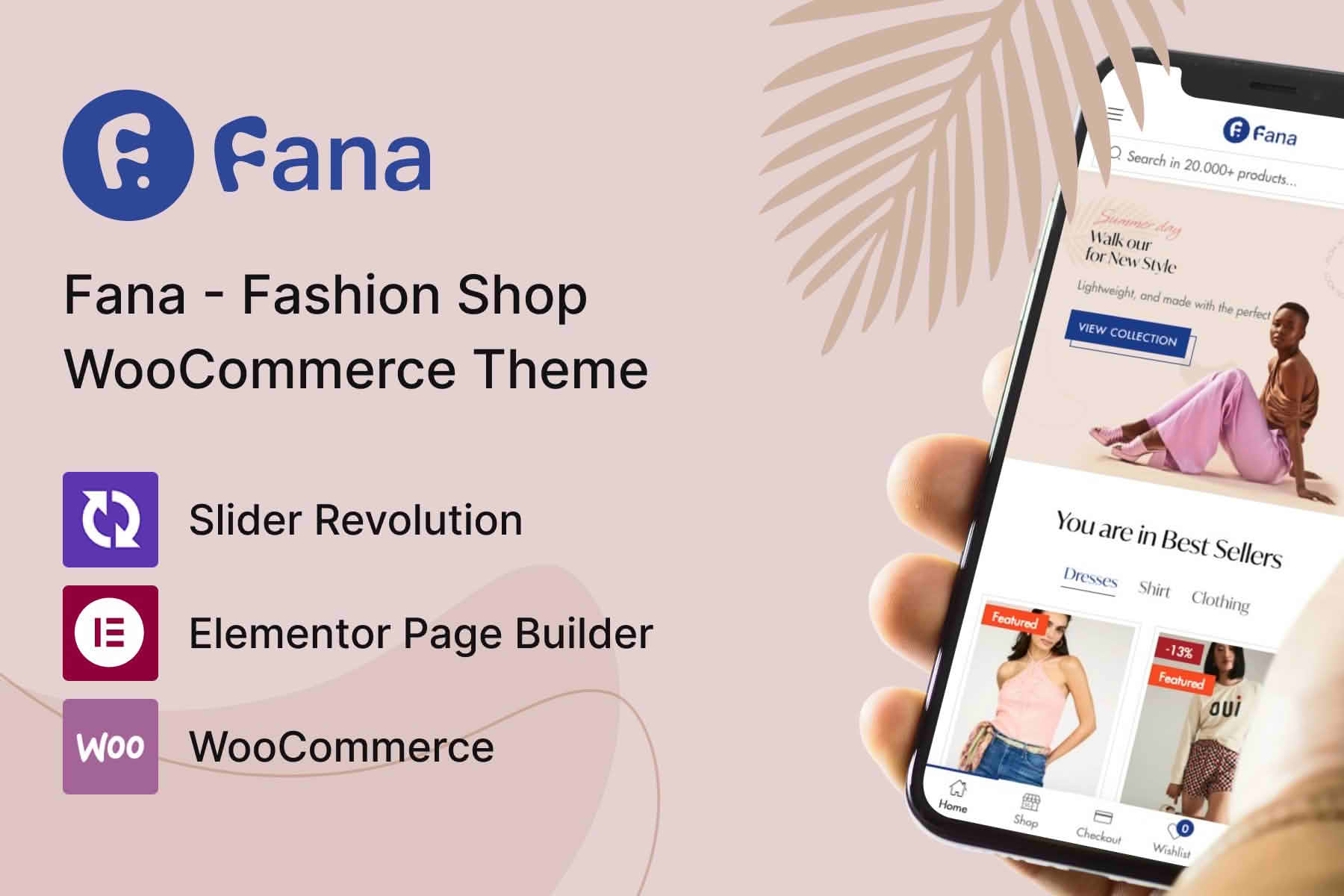 Download Fana - Fashion Shop WordPress Theme GPL WordPress Plugin