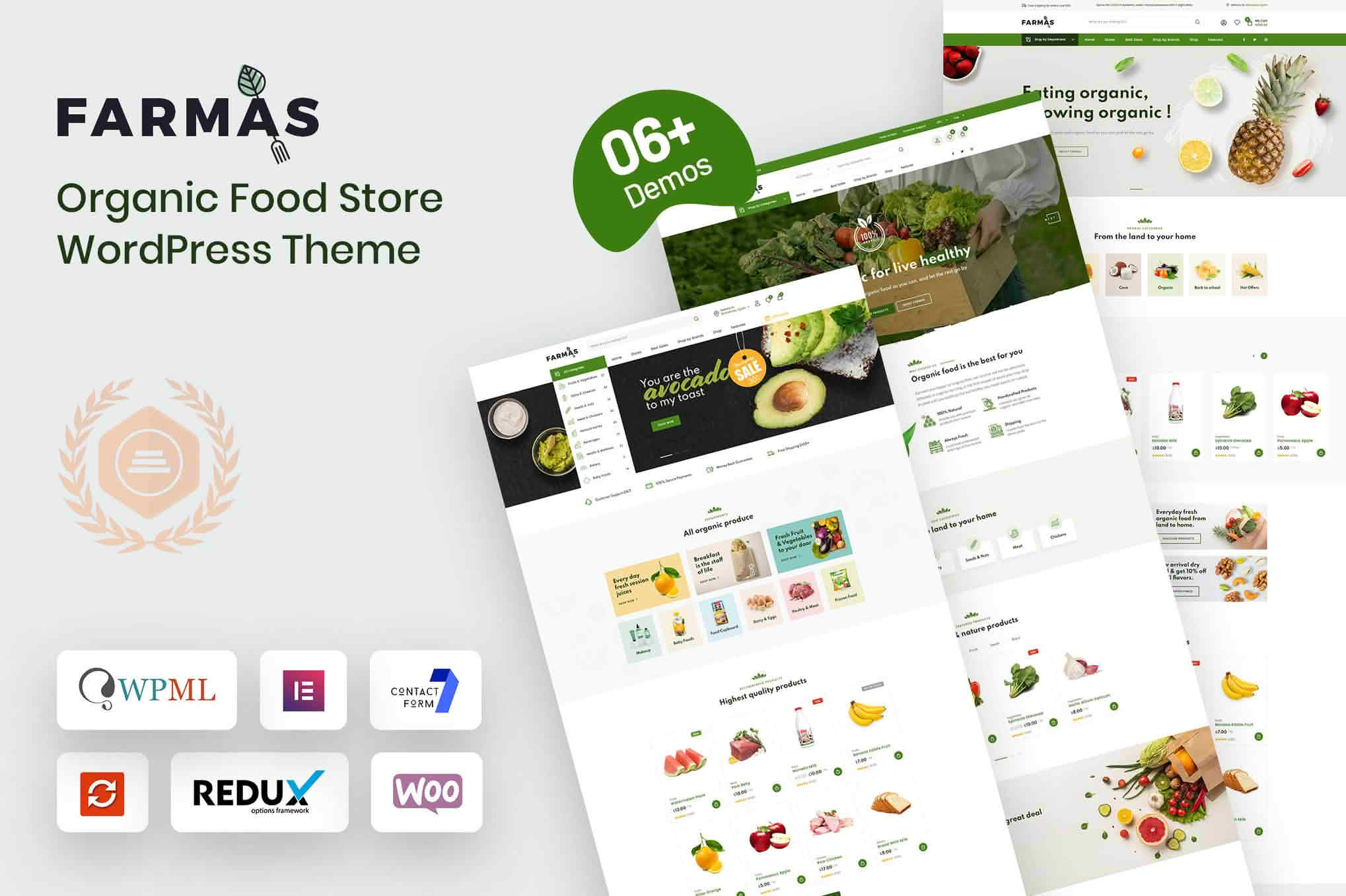Download Farmas - Organic Food Store WordPress Theme GPL WordPress Plugin