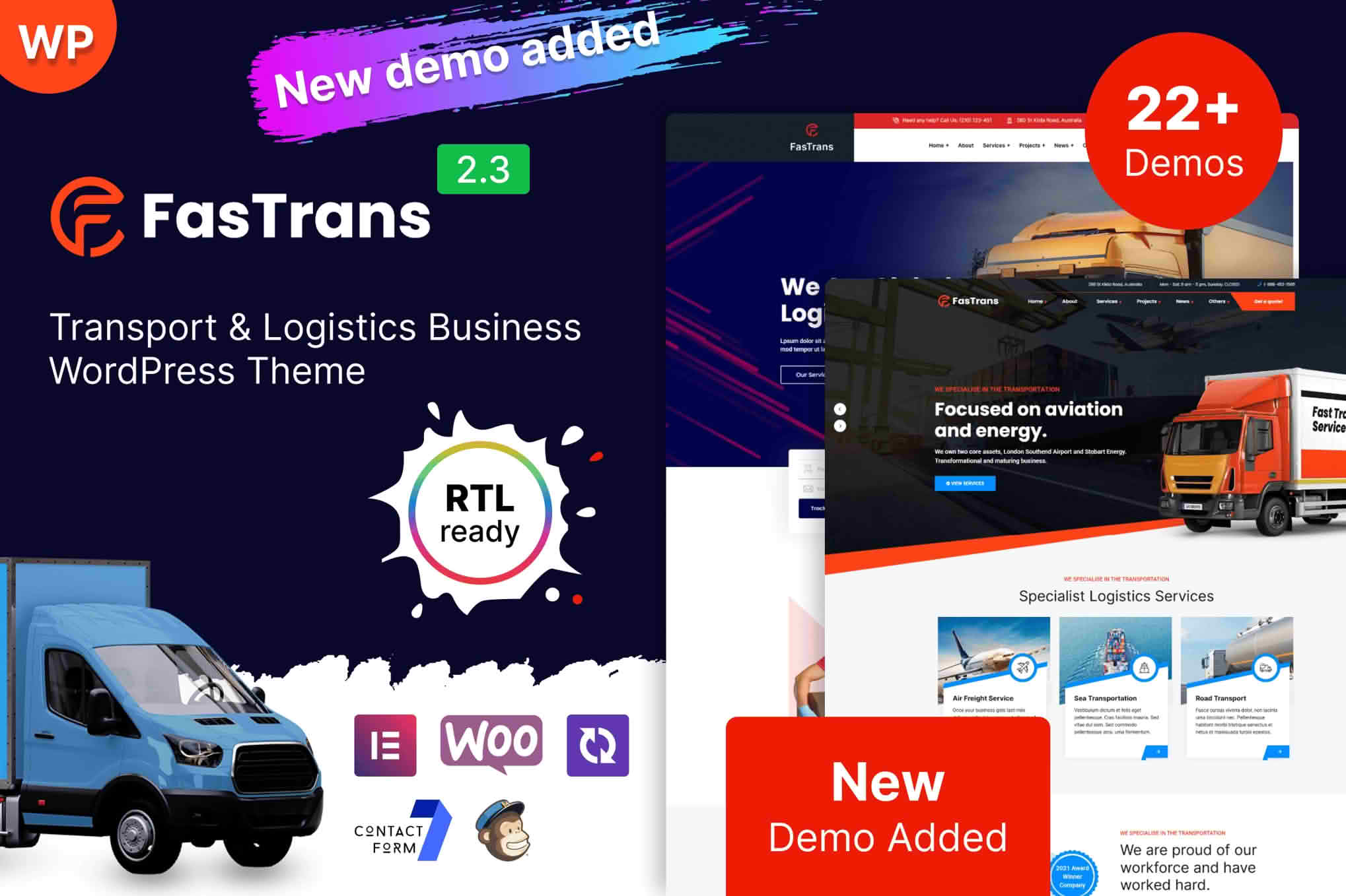 Download Fastrans - Logistics WordPress Theme GPL WordPress Plugin