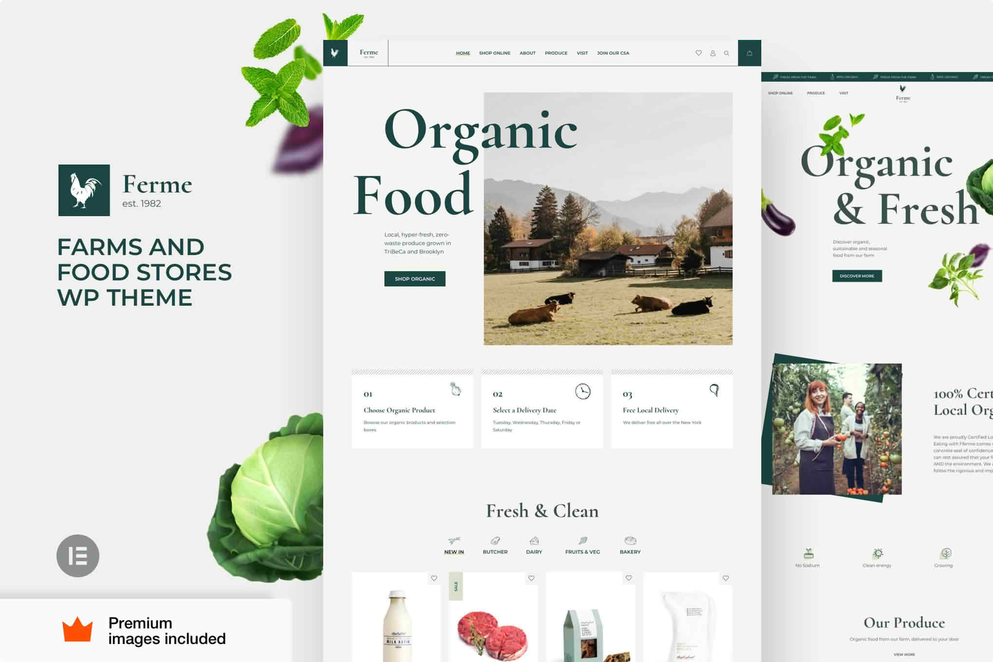 Download Ferme - Food Farm Ecommerce WordPress Theme GPL WordPress Plugin