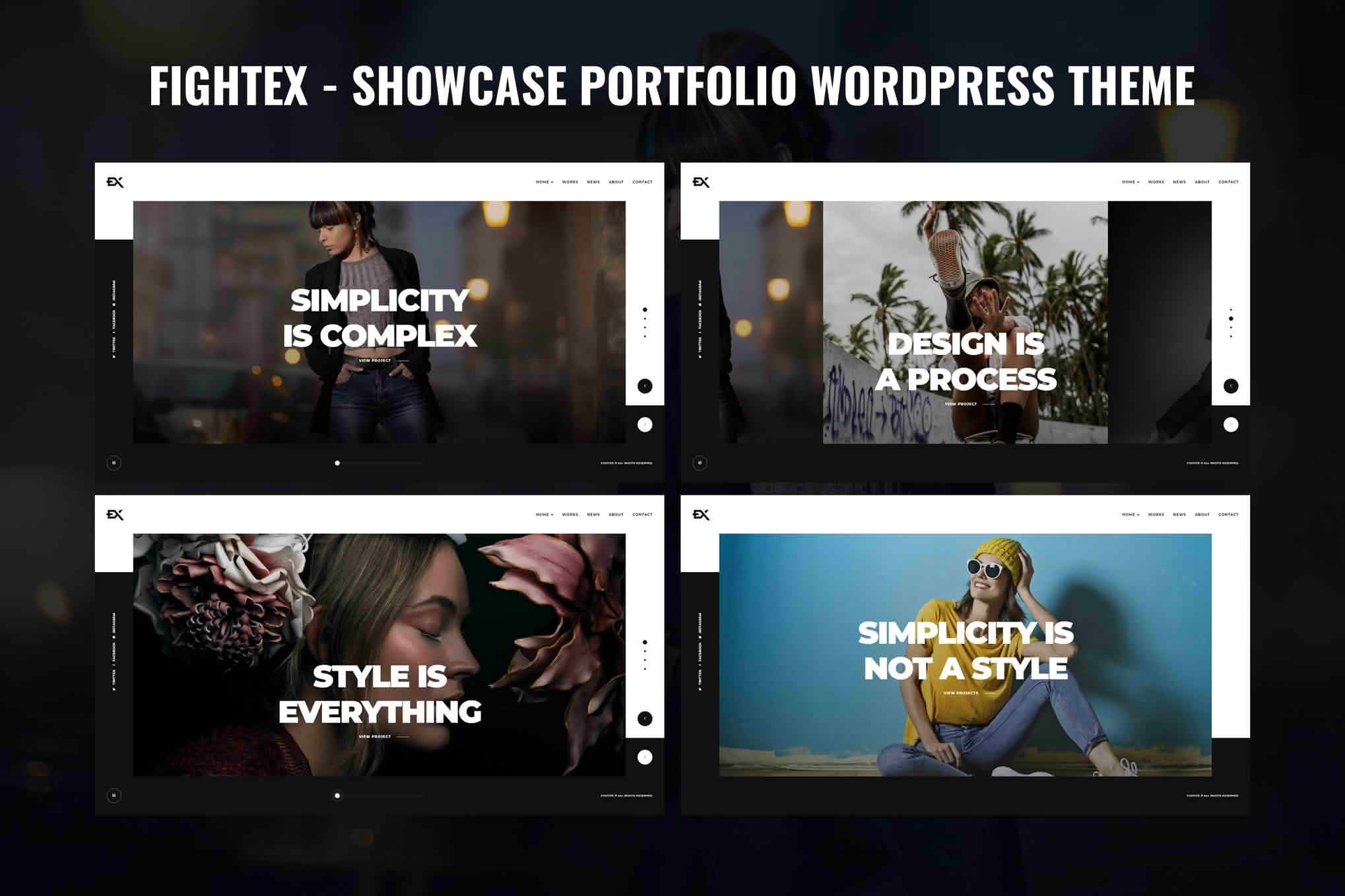 Download Fightex - Showcase Portfolio WordPress Theme GPL WordPress Plugin