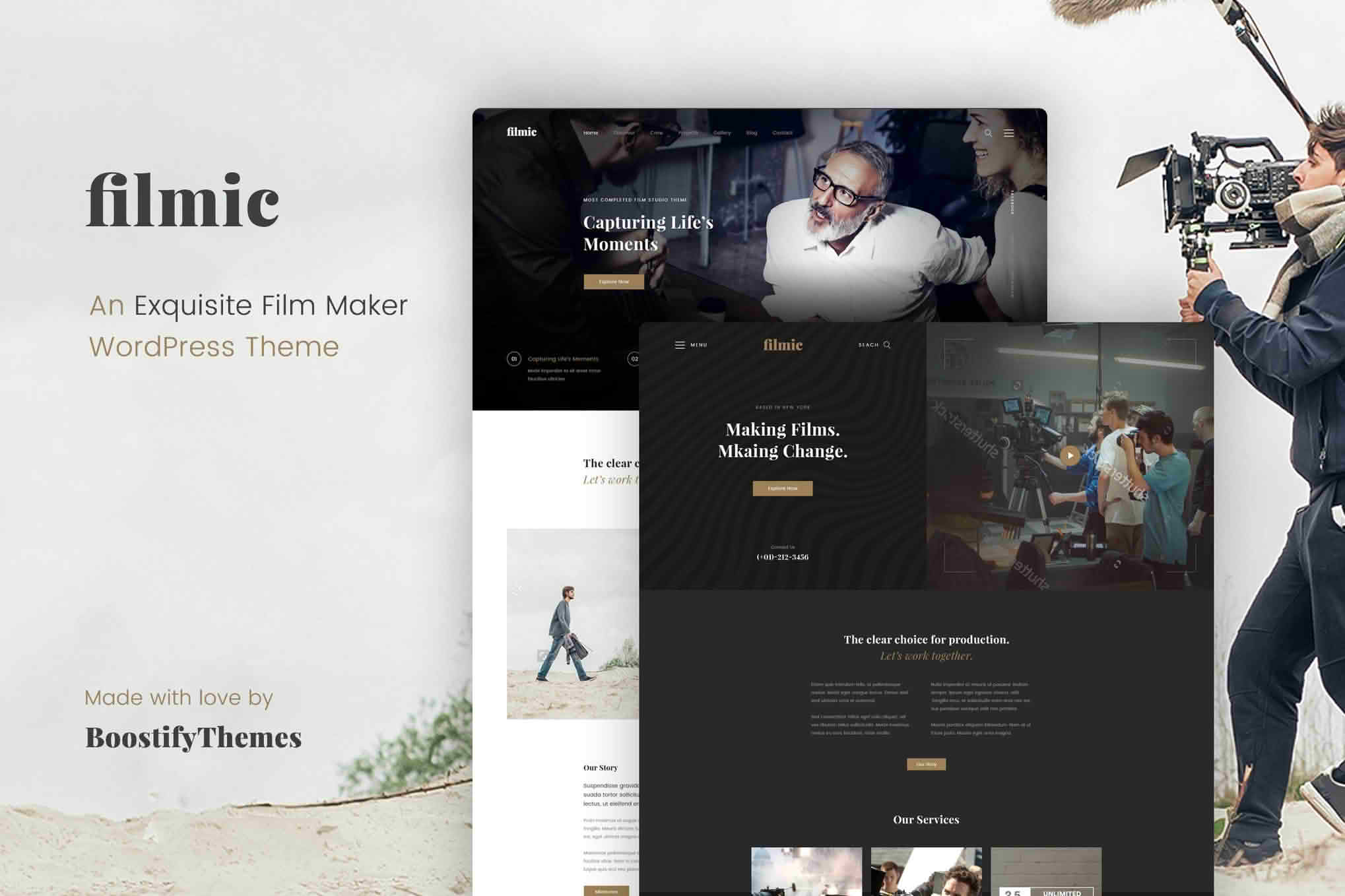 Download Filmic - Movie Studio & Film Maker WordPress Theme GPL WordPress Plugin