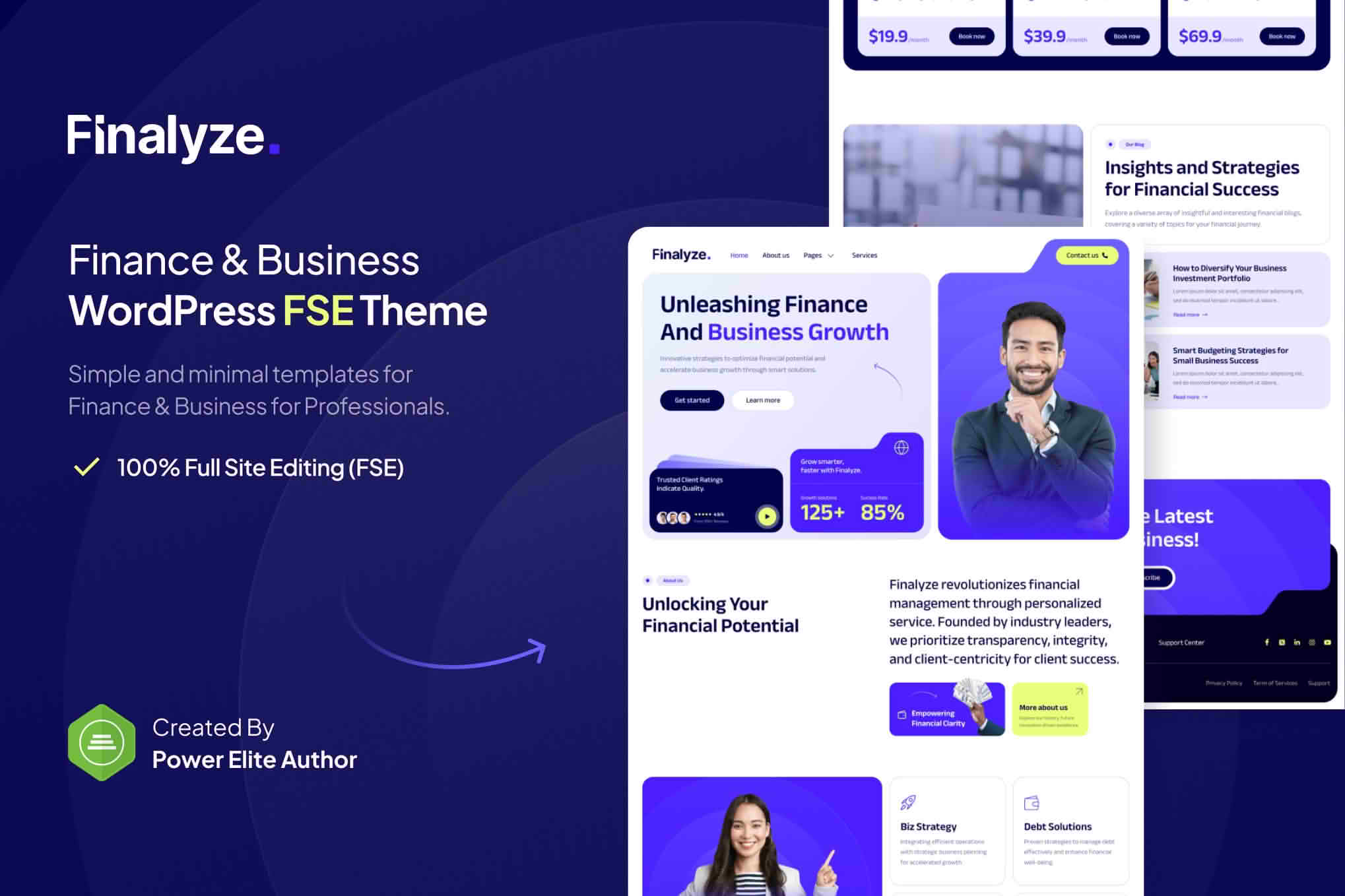 Download Finalyze – Finance & Business FSE WordPress Theme GPL WordPress Plugin