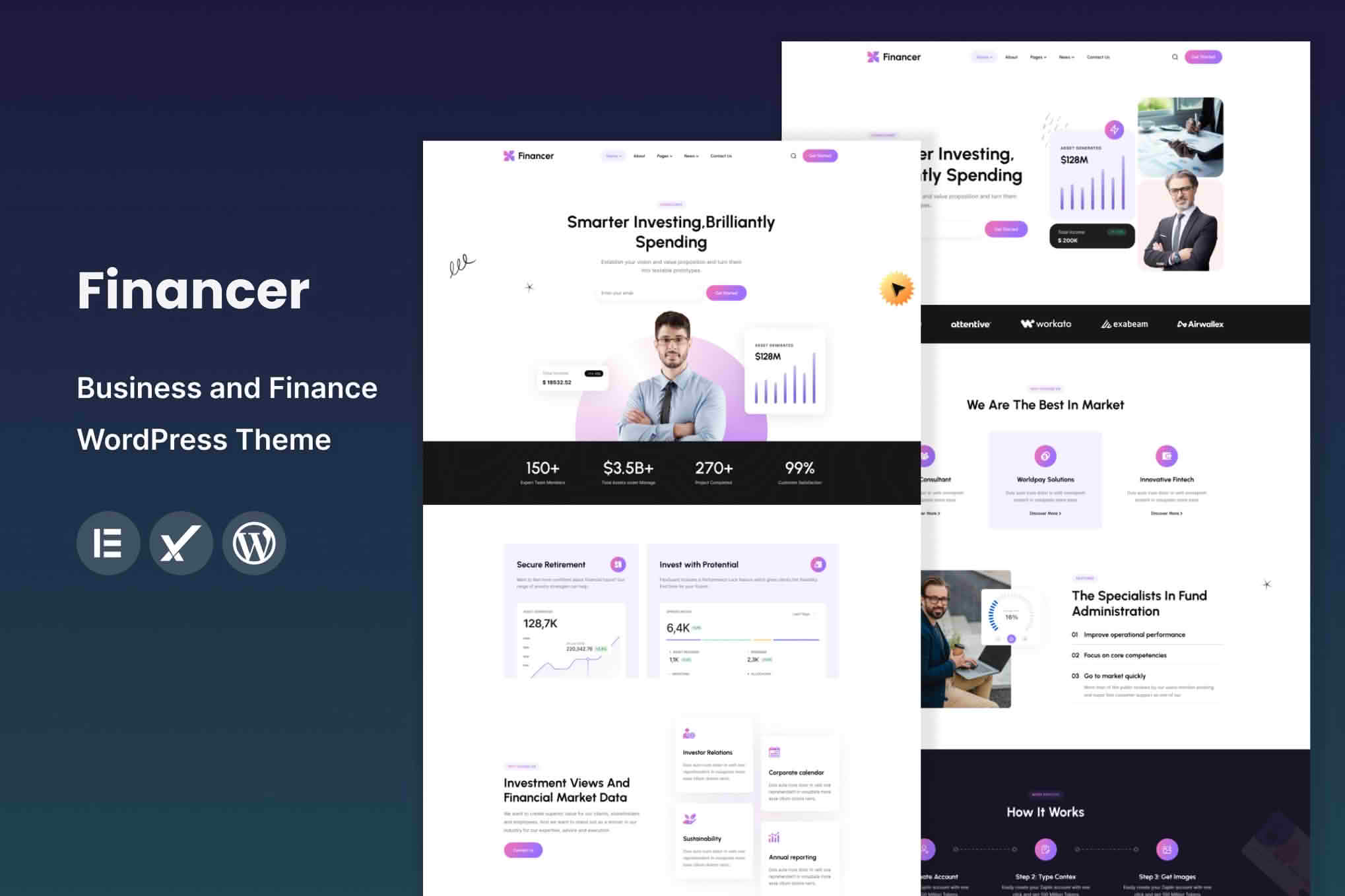 Download Financer - Business and Finance WordPress Theme GPL WordPress Plugin
