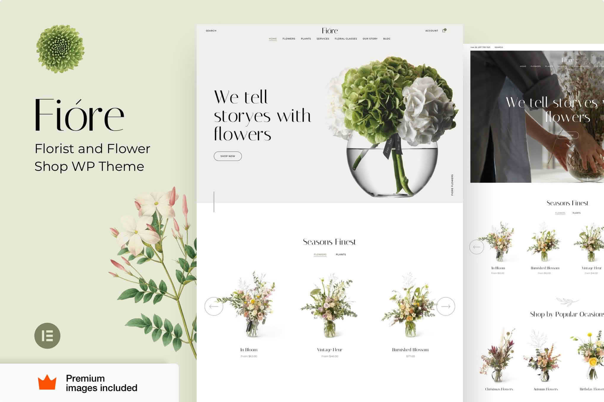 Download Fiore - Flower Shop & Florist Elementor Pro WordPress Theme GPL WordPress Plugin