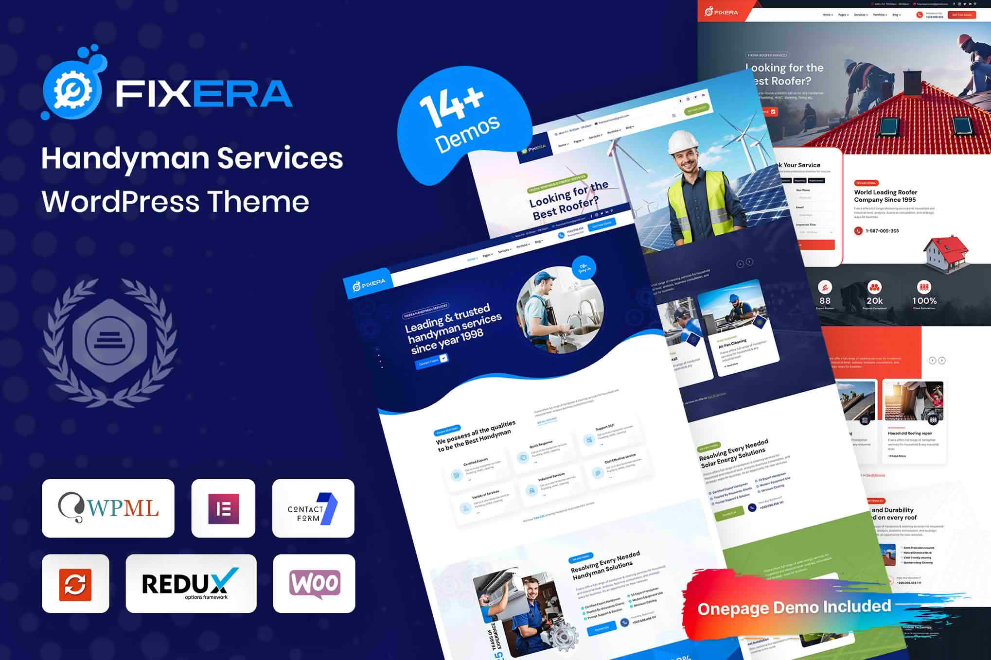 Download Fixera - Handyman Services WordPress Theme GPL WordPress Plugin