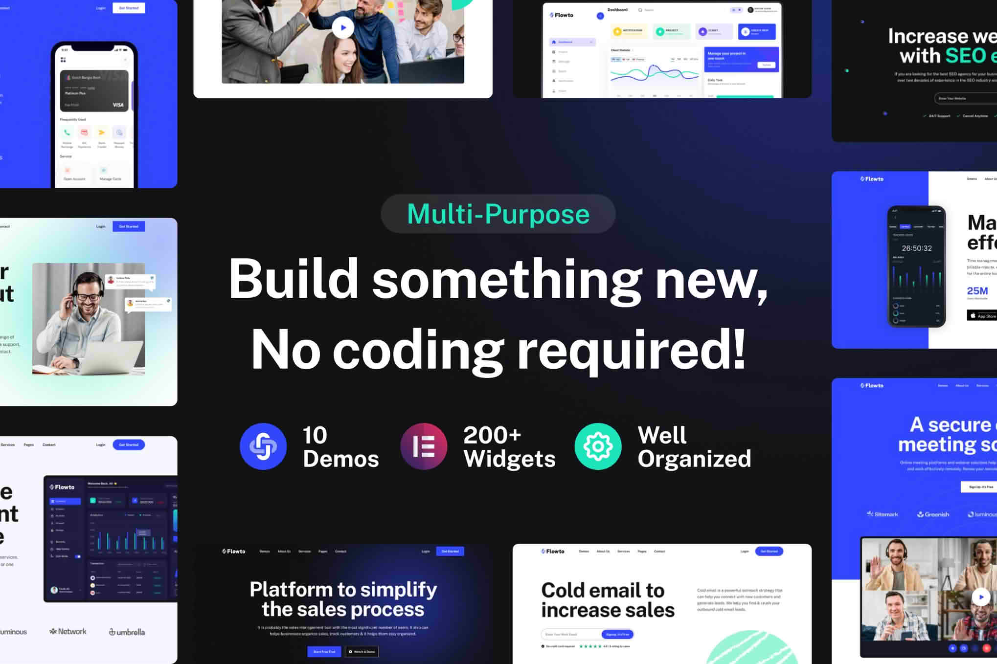 Download Flowto - Startup & SaaS WordPress Theme GPL WordPress Plugin