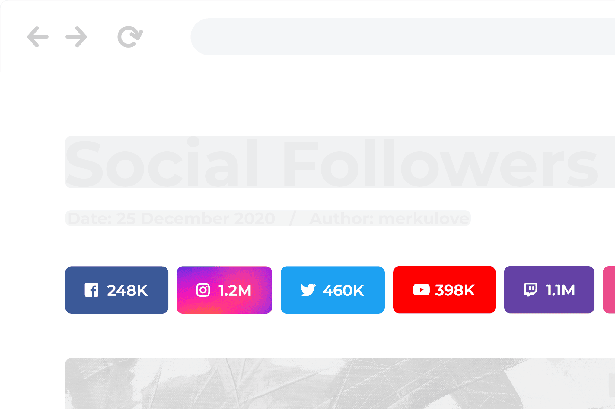 Download Social followers bar for WordPress