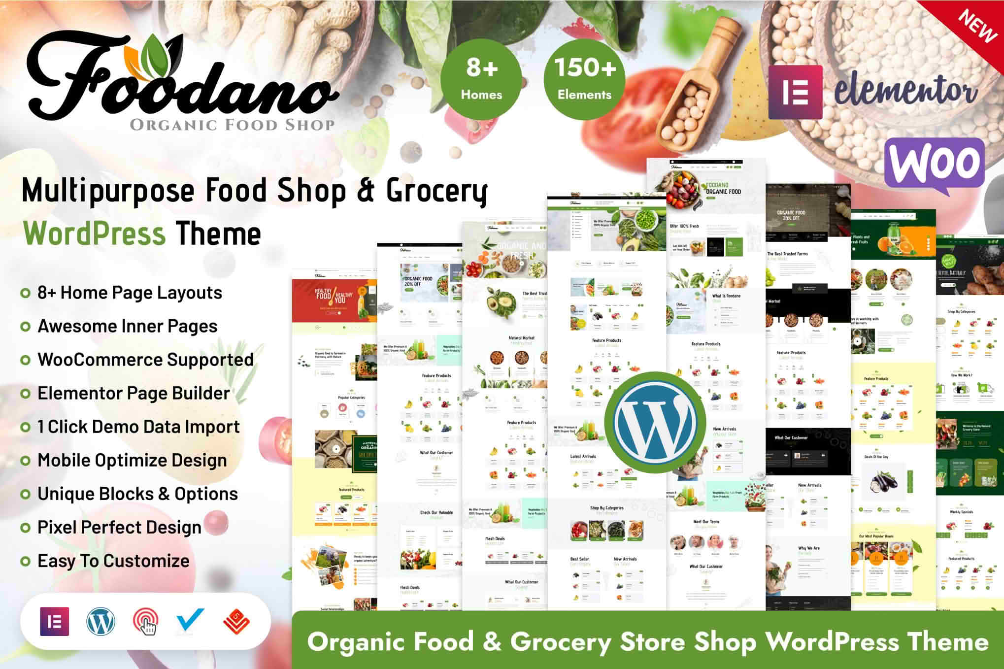 Download Foodano - Food Shop & Marketplace WordPress Theme GPL WordPress Plugin