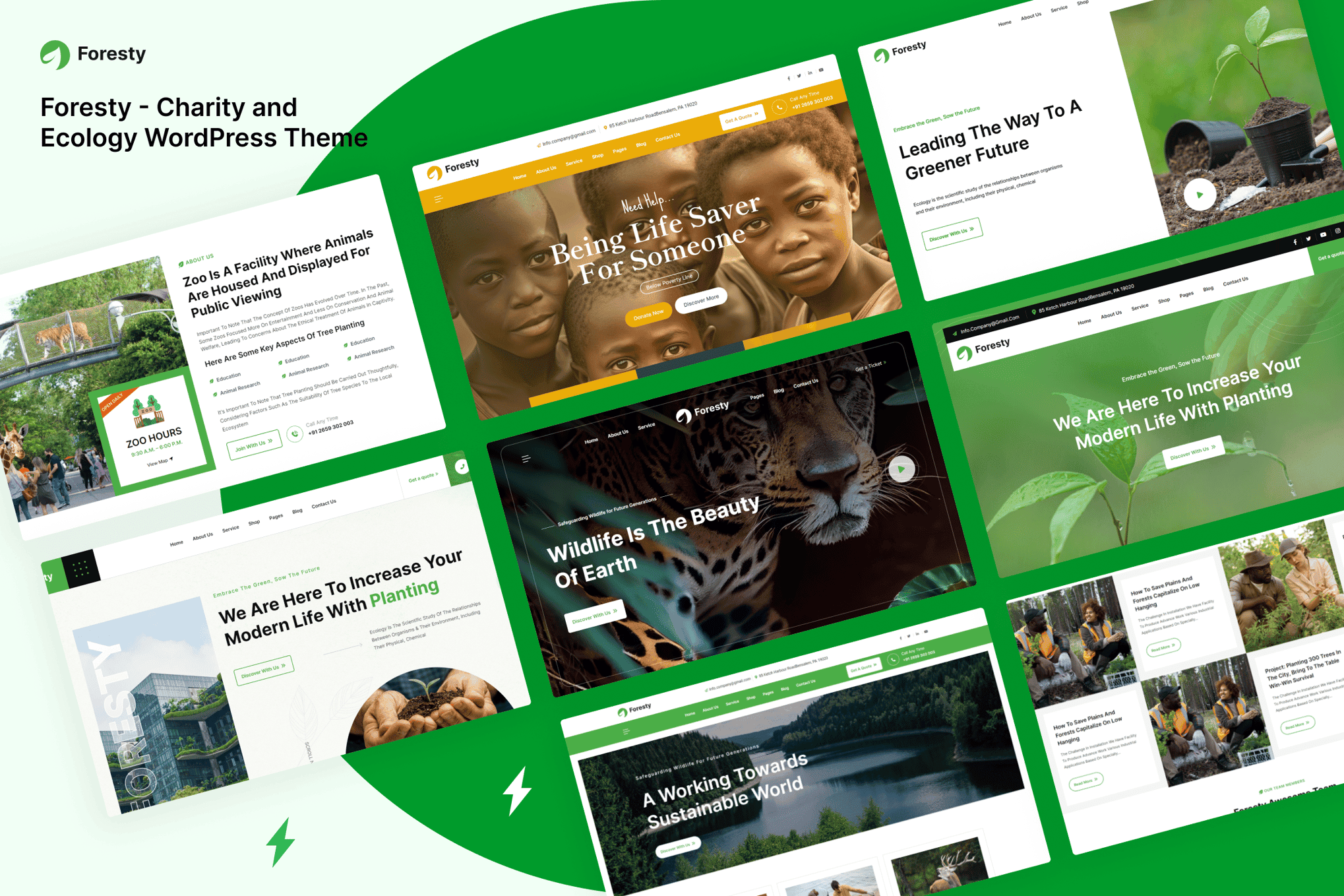 Download Foresty - Charity and Ecology WordPress Theme GPL WordPress Plugin