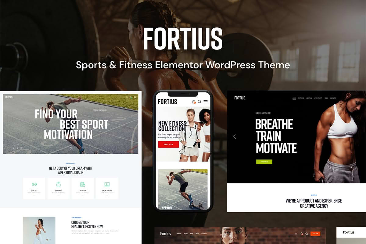 Download Fortius - Sports & Fitness Elementor WordPress Theme GPL WordPress Plugin