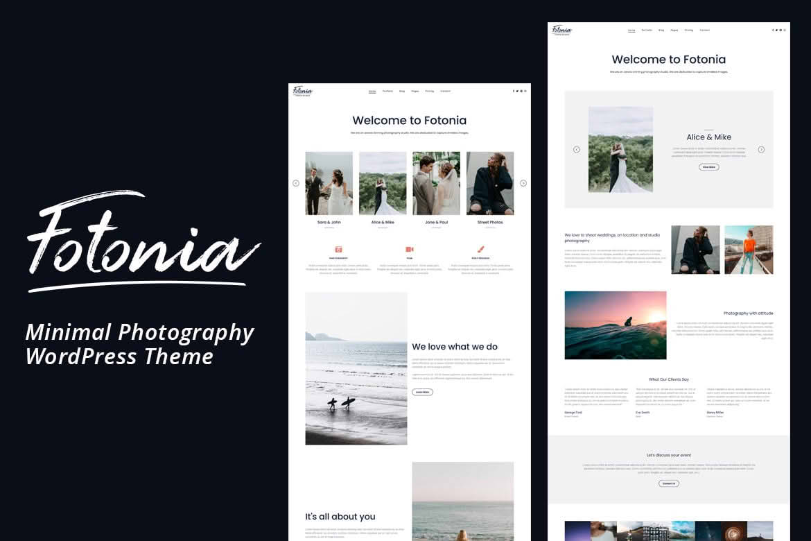 Download Fotonia - Portfolio Photography Theme for WordPress GPL WordPress Plugin