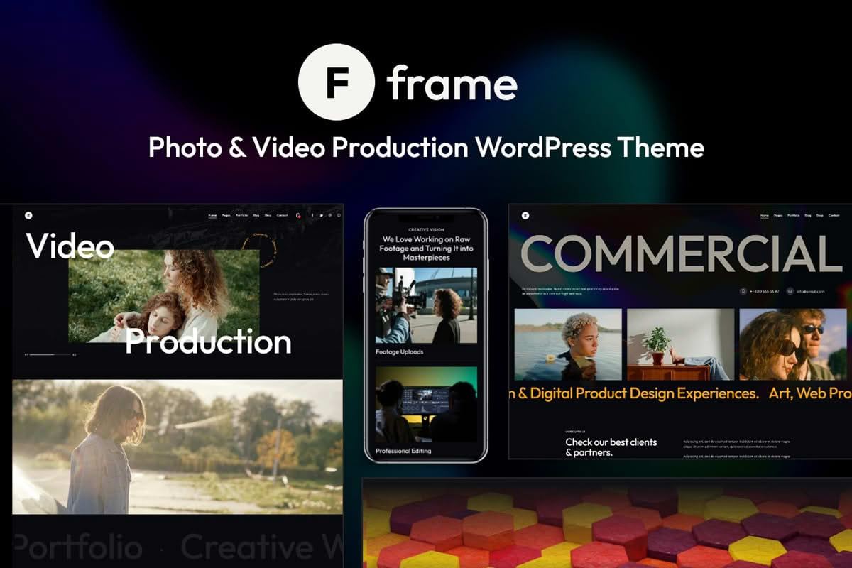 Download Frame - Photo & Video Production WordPress Theme GPL WordPress Plugin