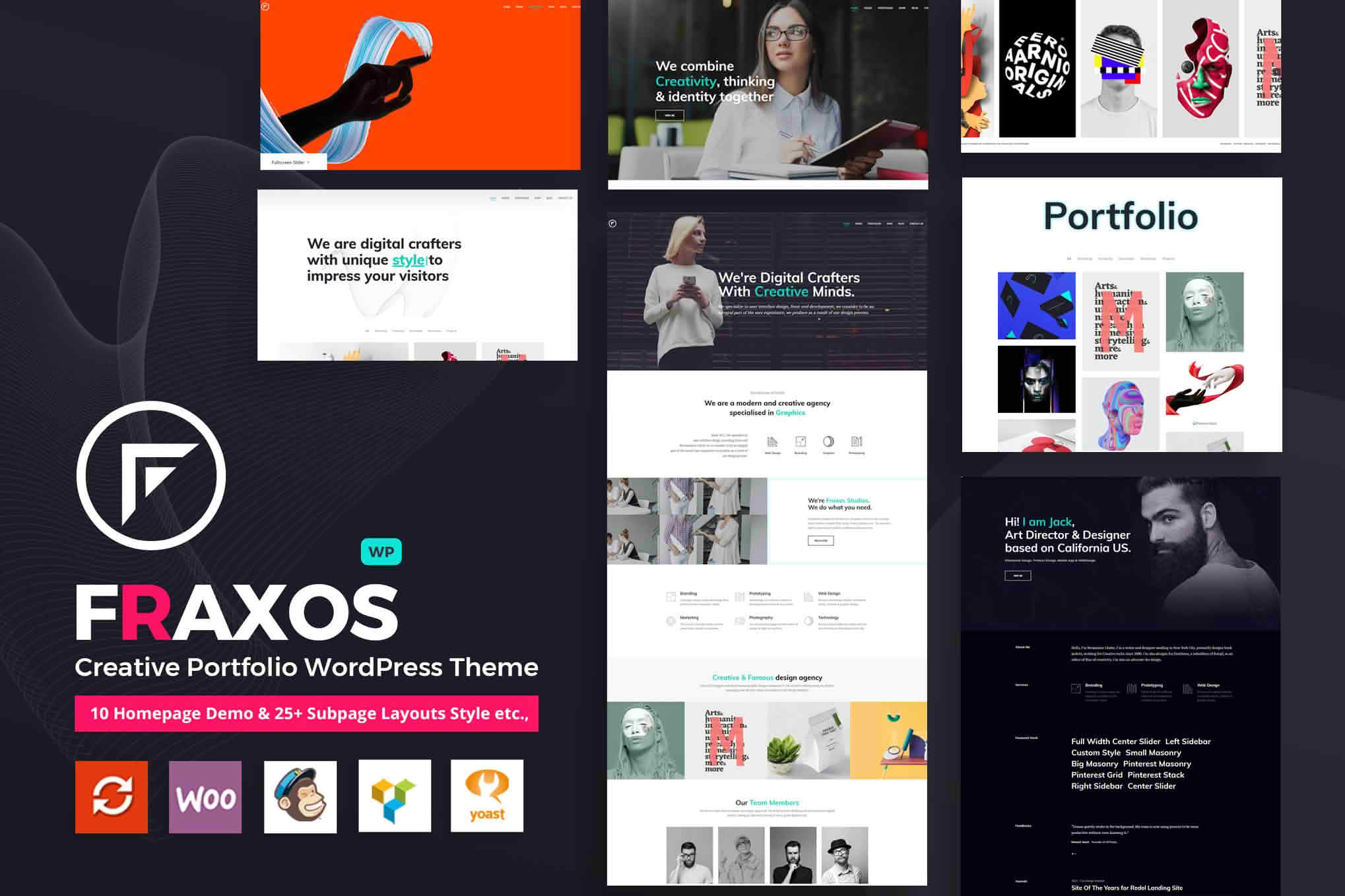 Download Fraxos - Creative Portfolio WordPress Theme GPL WordPress Plugin