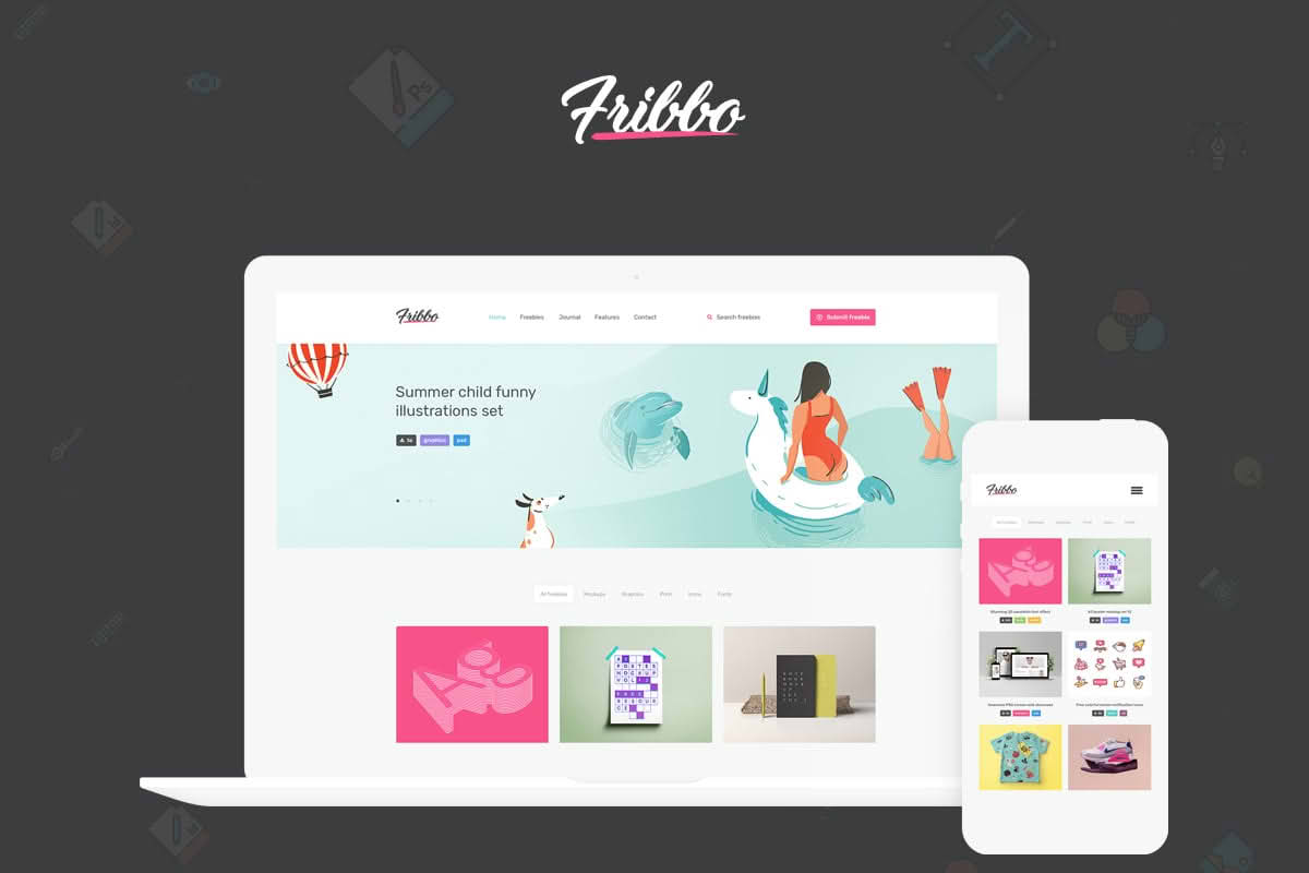 Download Fribbo - Freebies Blog WordPress Theme GPL WordPress Plugin