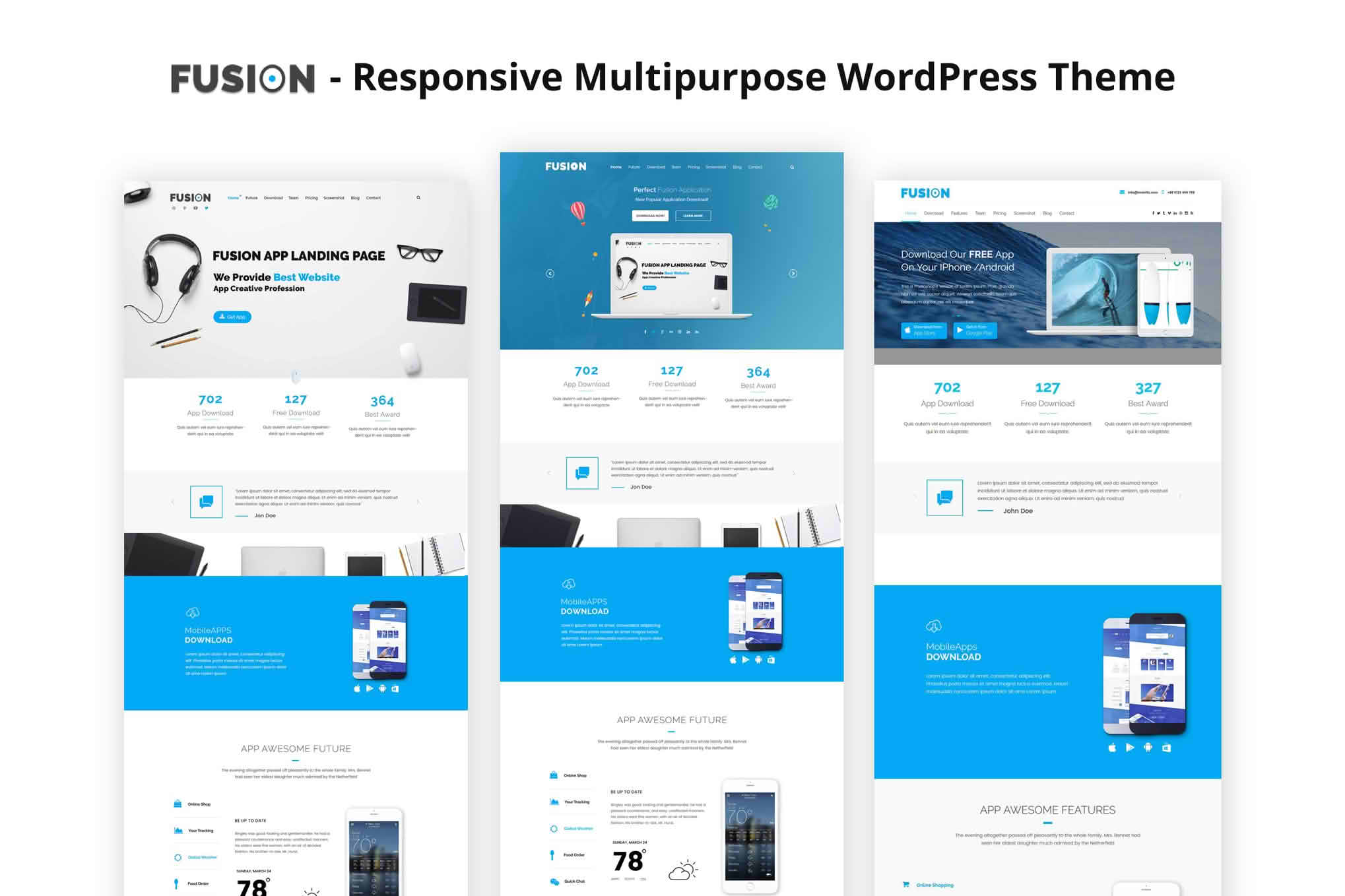 Download Fusion – Responsive Multipurpose WordPress Theme GPL WordPress Plugin