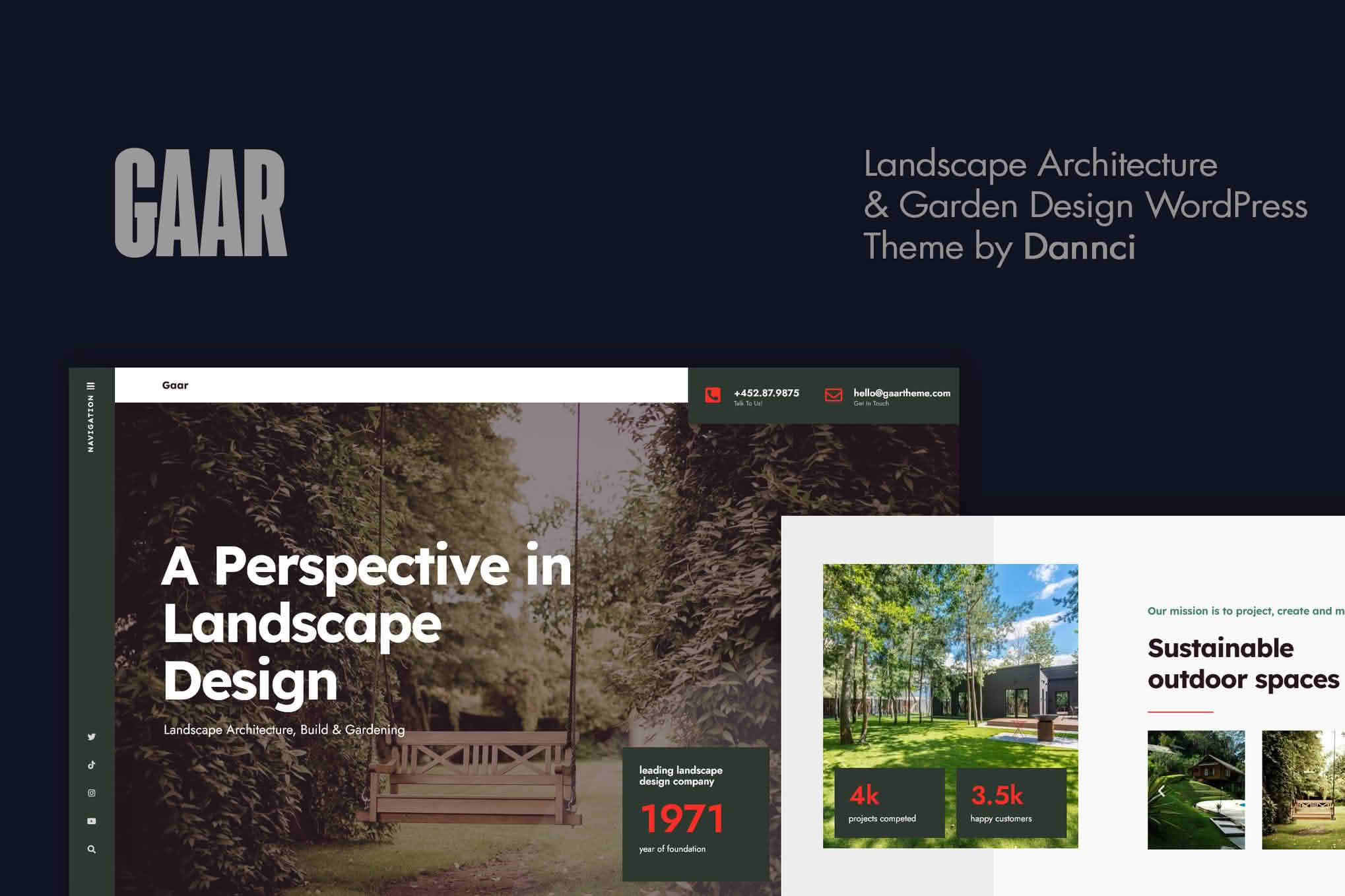 Download Gaar - Landscape Architecture & Garden Design WP Theme GPL WordPress Plugin