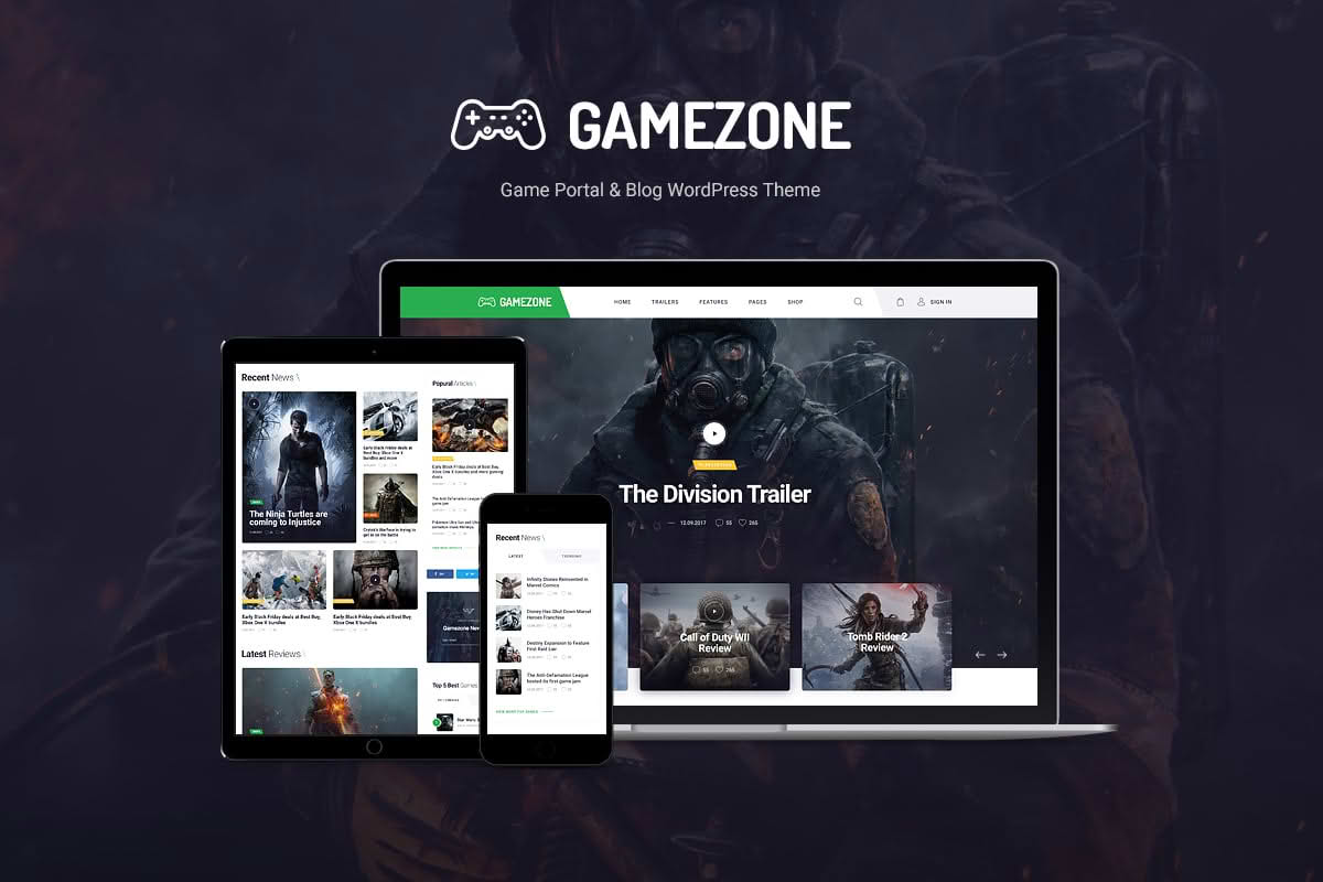 Download Gamezone | Video Gaming Blog & Esports Store WordPress Theme GPL WordPress Plugin