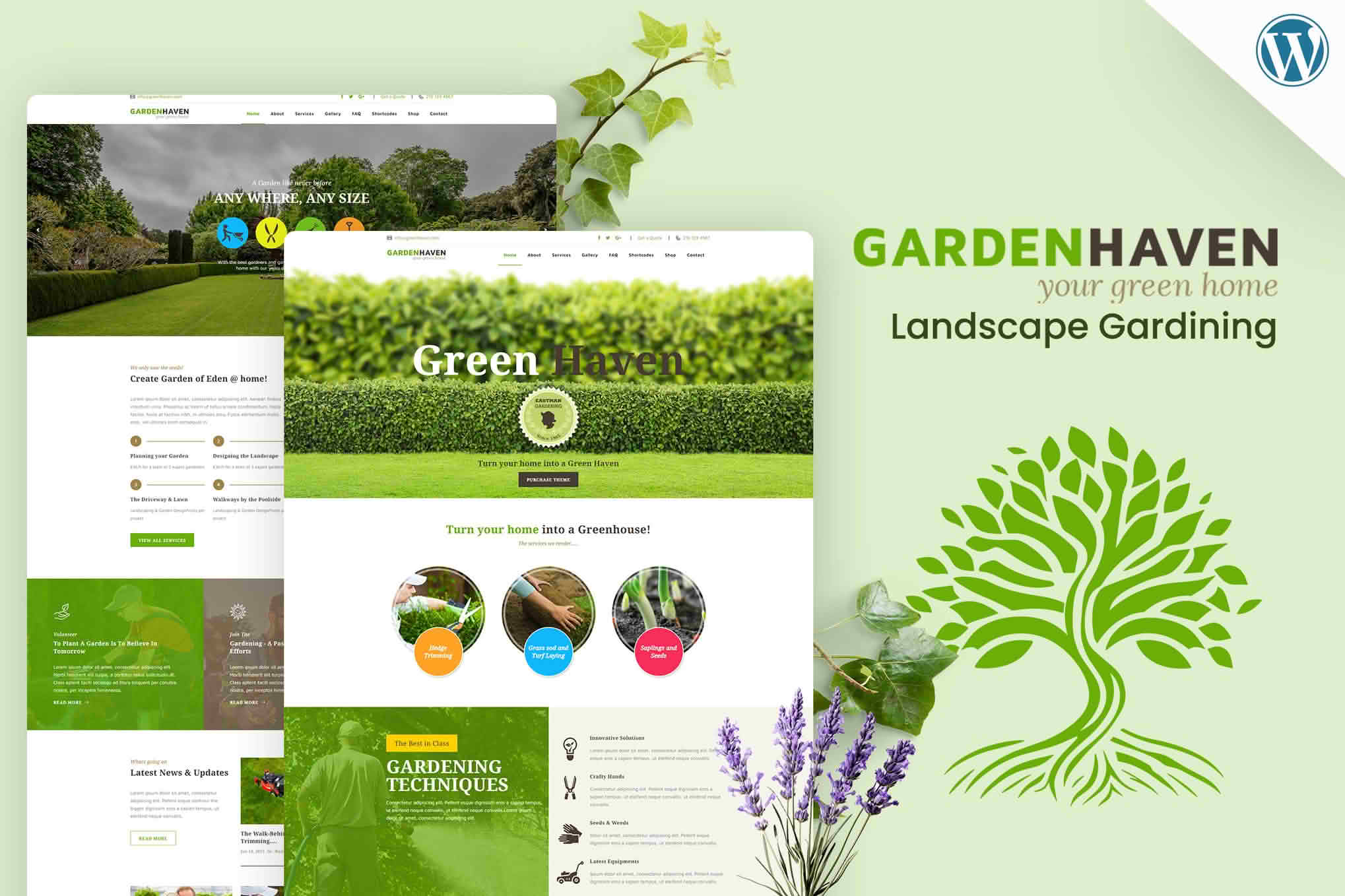 Garden - Landscape Gardening WordPress Theme