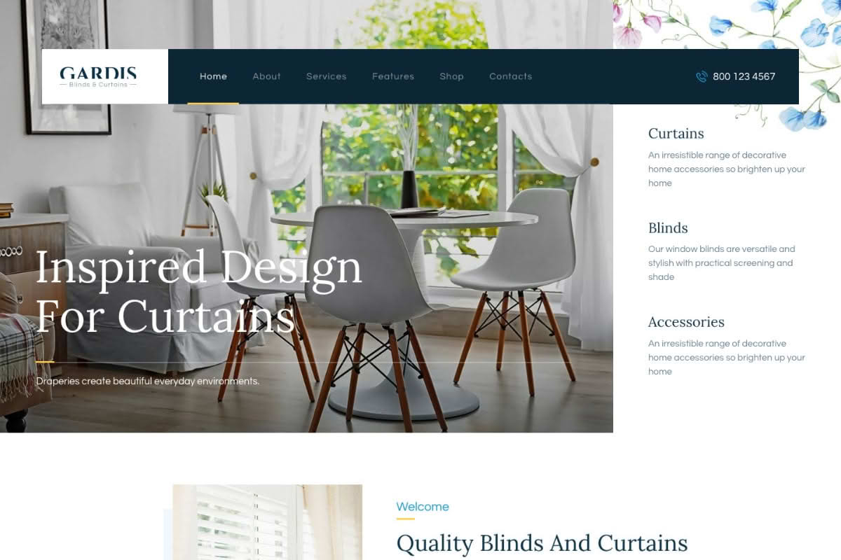 Download Gardis | Blinds and Curtains Studio & Shop WordPress Theme GPL WordPress Plugin