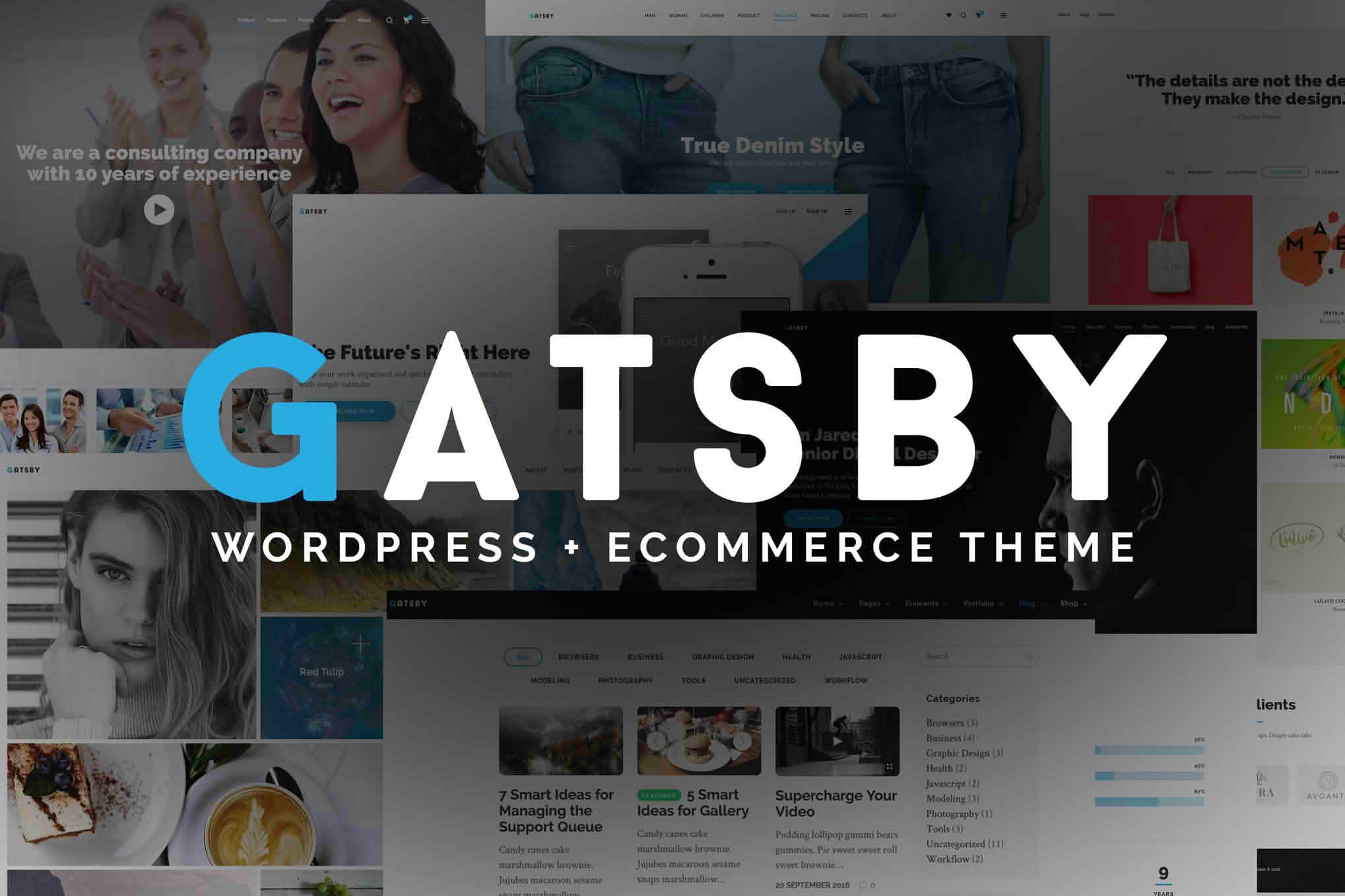 Download Gatsby - WordPress + eCommerce Theme GPL WordPress Plugin