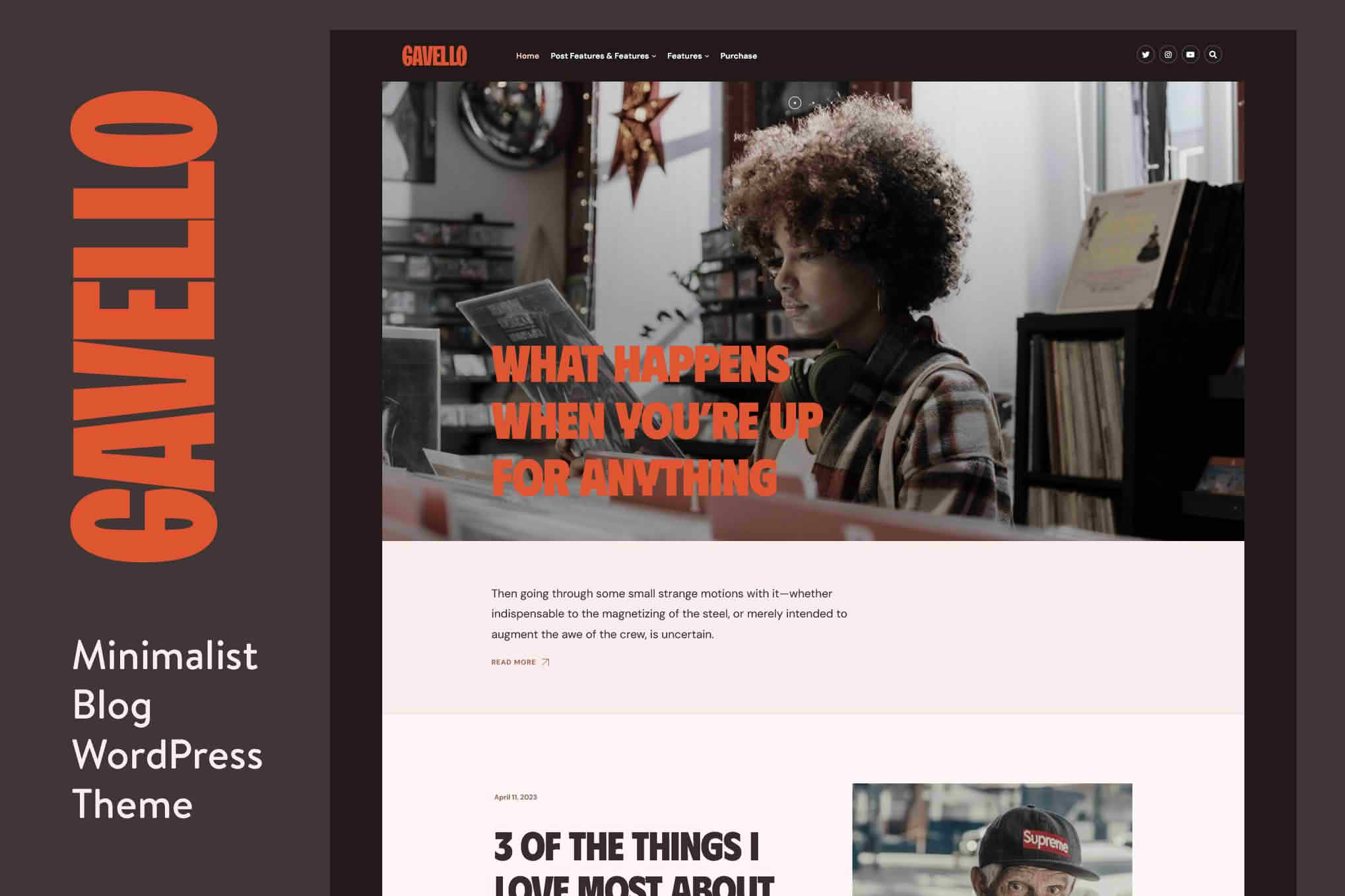 Gavello - Captivating Minimalist Blog WP Theme