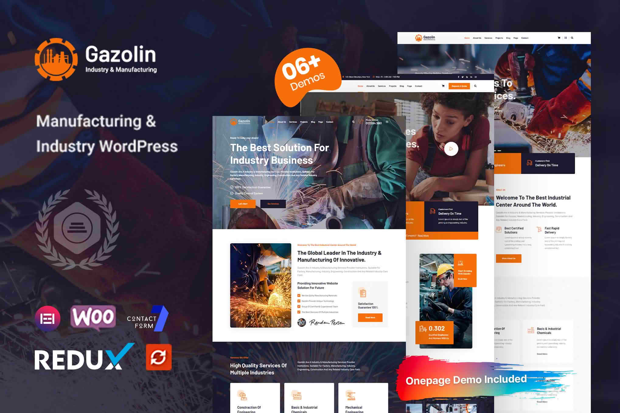 Download Gazolin - Industry & Factory WordPress Theme GPL WordPress Plugin
