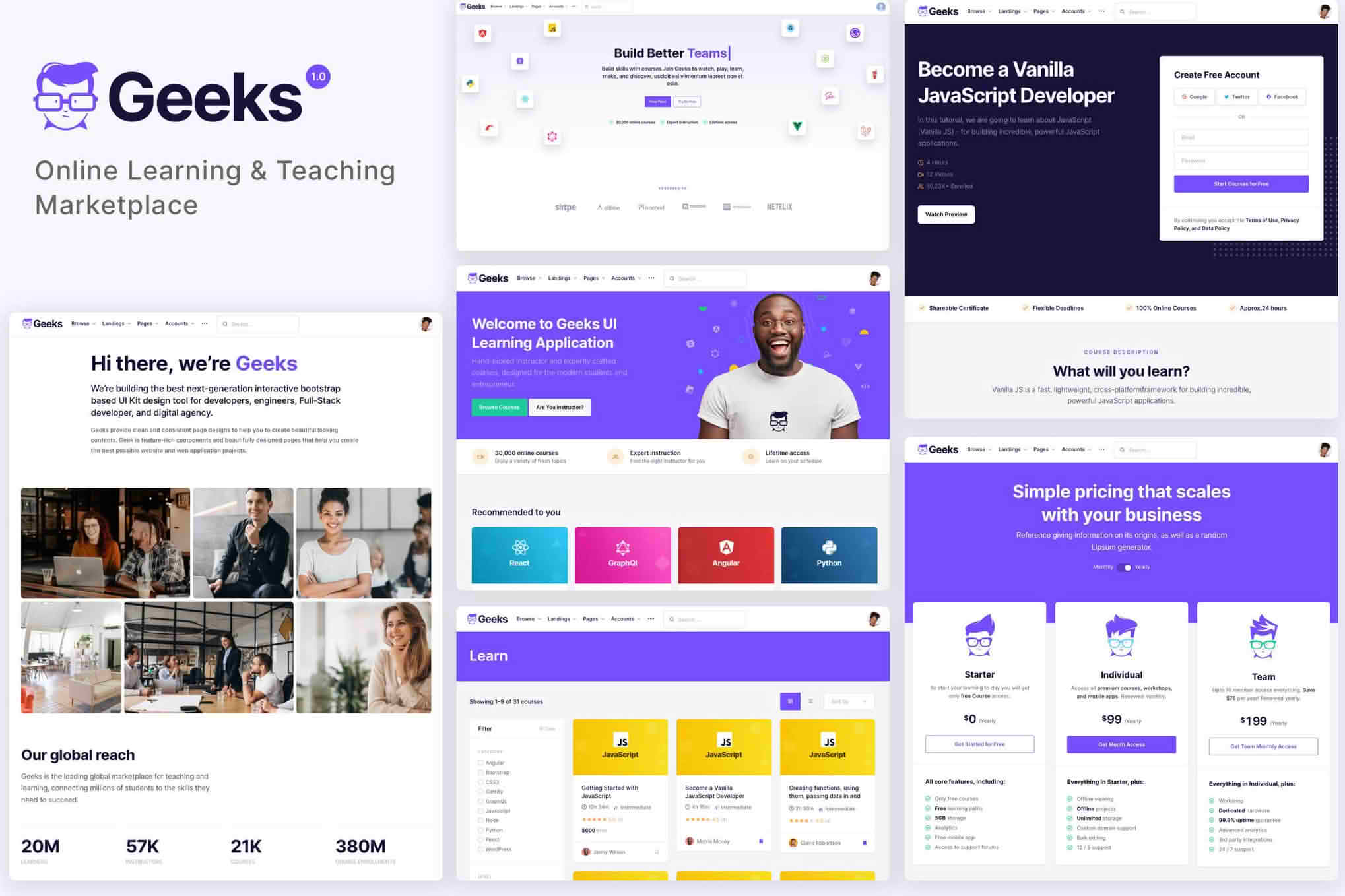 Download Geeks - Online Learning Marketplace WordPress Theme GPL WordPress Plugin