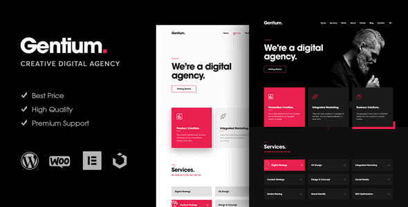 Download Gentium - A Creative Digital Agency WordPress Theme GPL WordPress Plugin