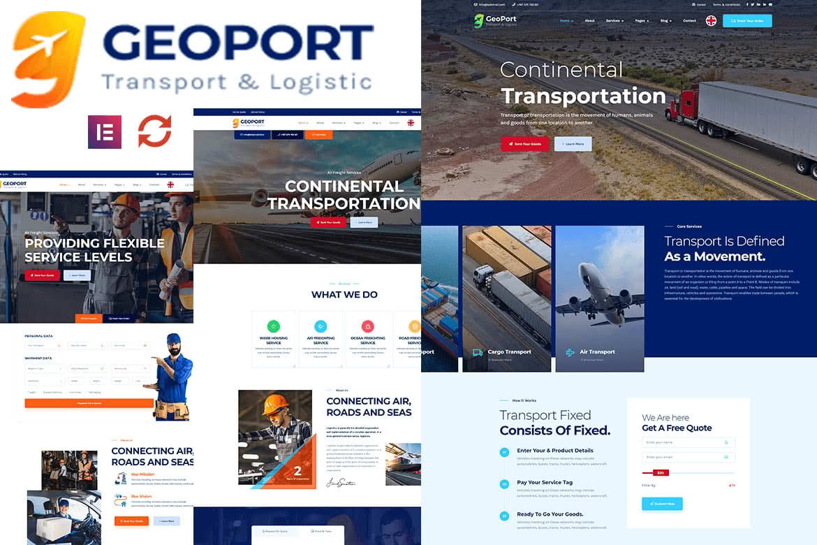 Download Geoport - Transport & Logistics WordPress Theme GPL WordPress Plugin